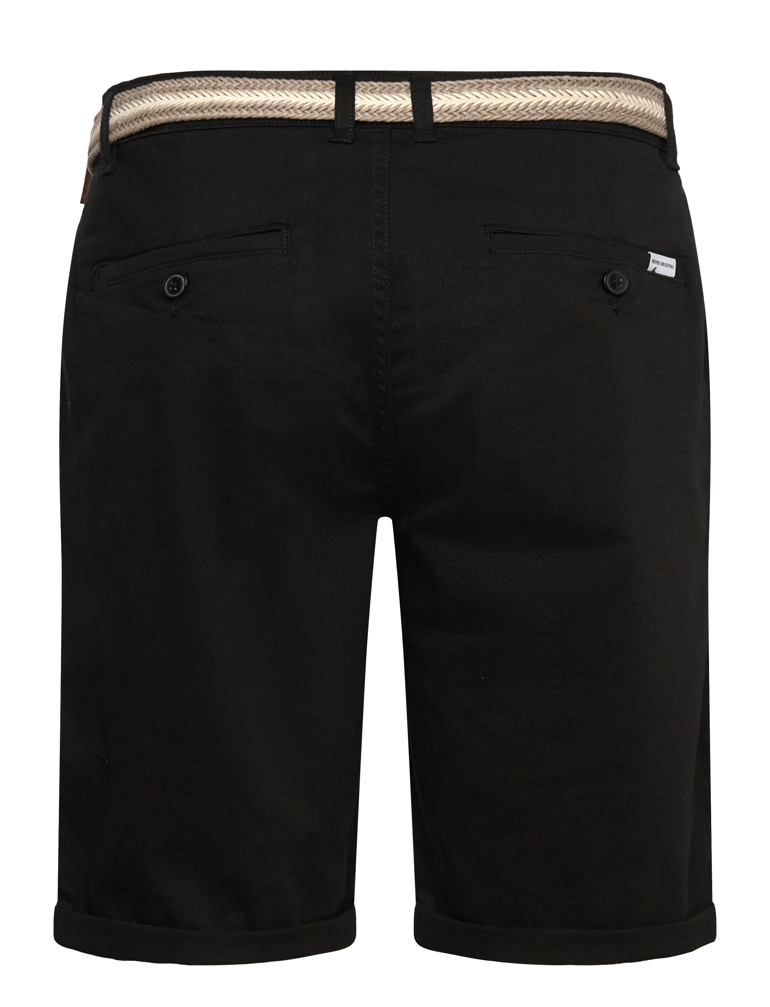 Shine Original - Superflex chino shorts w?. belt - chinos shorts - black - 2