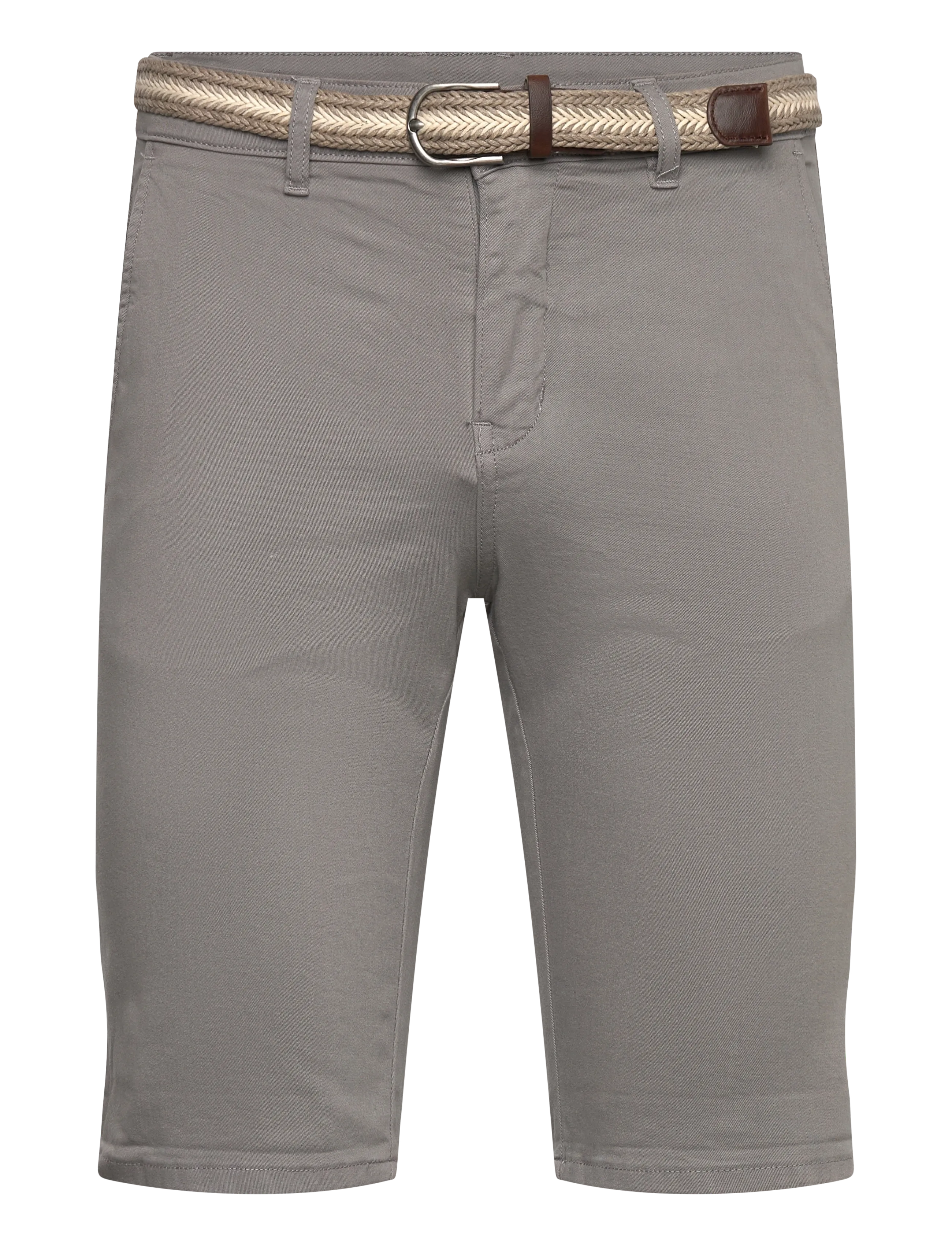 Shine Original Superflex chino shorts w?. belt - Shorts - GREY / grey