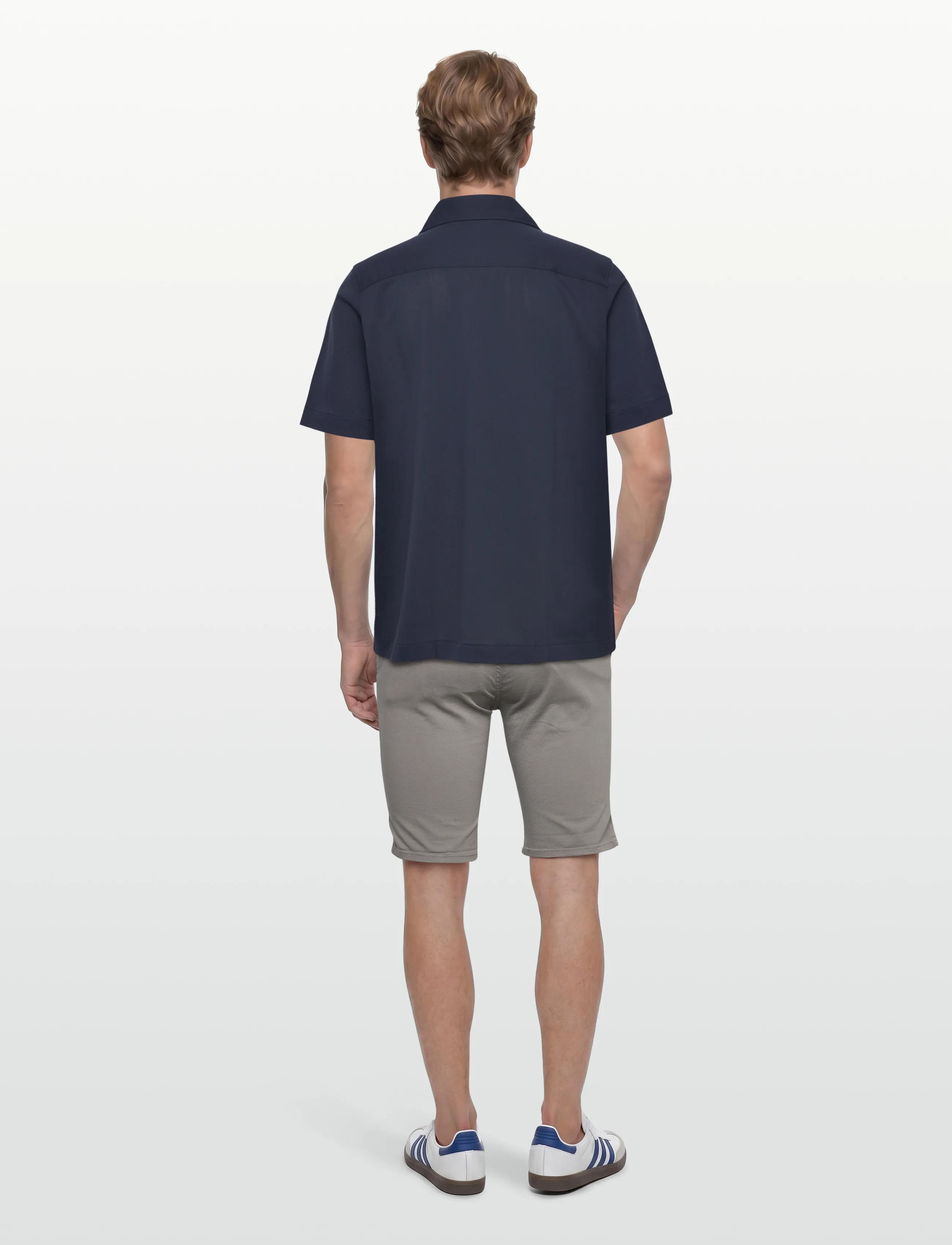 Shine Original - Superflex chino shorts w?. belt - chinos shorts - grey - 4