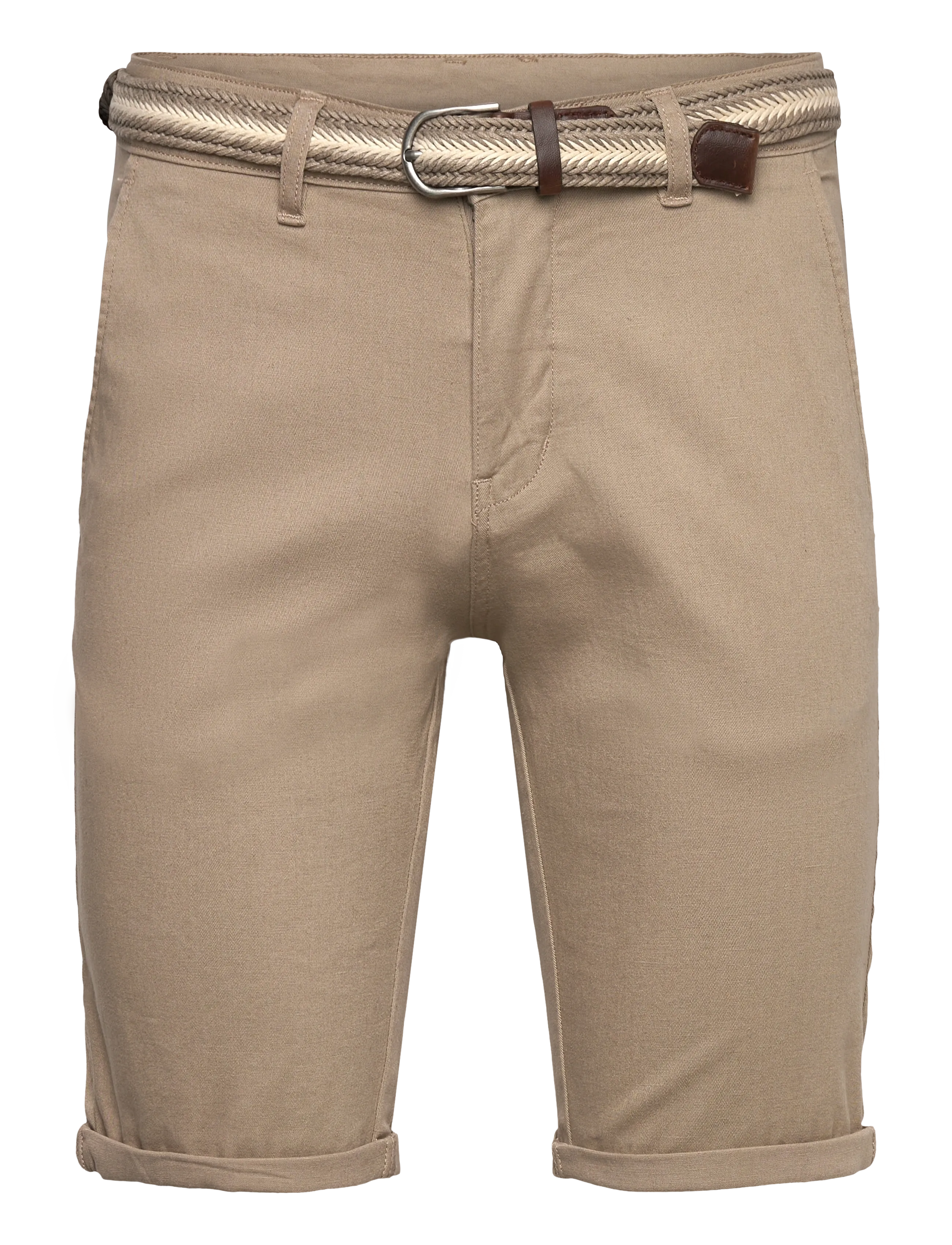 Shine Original Superflex chino shorts w?. belt - Shorts - SAND / brown