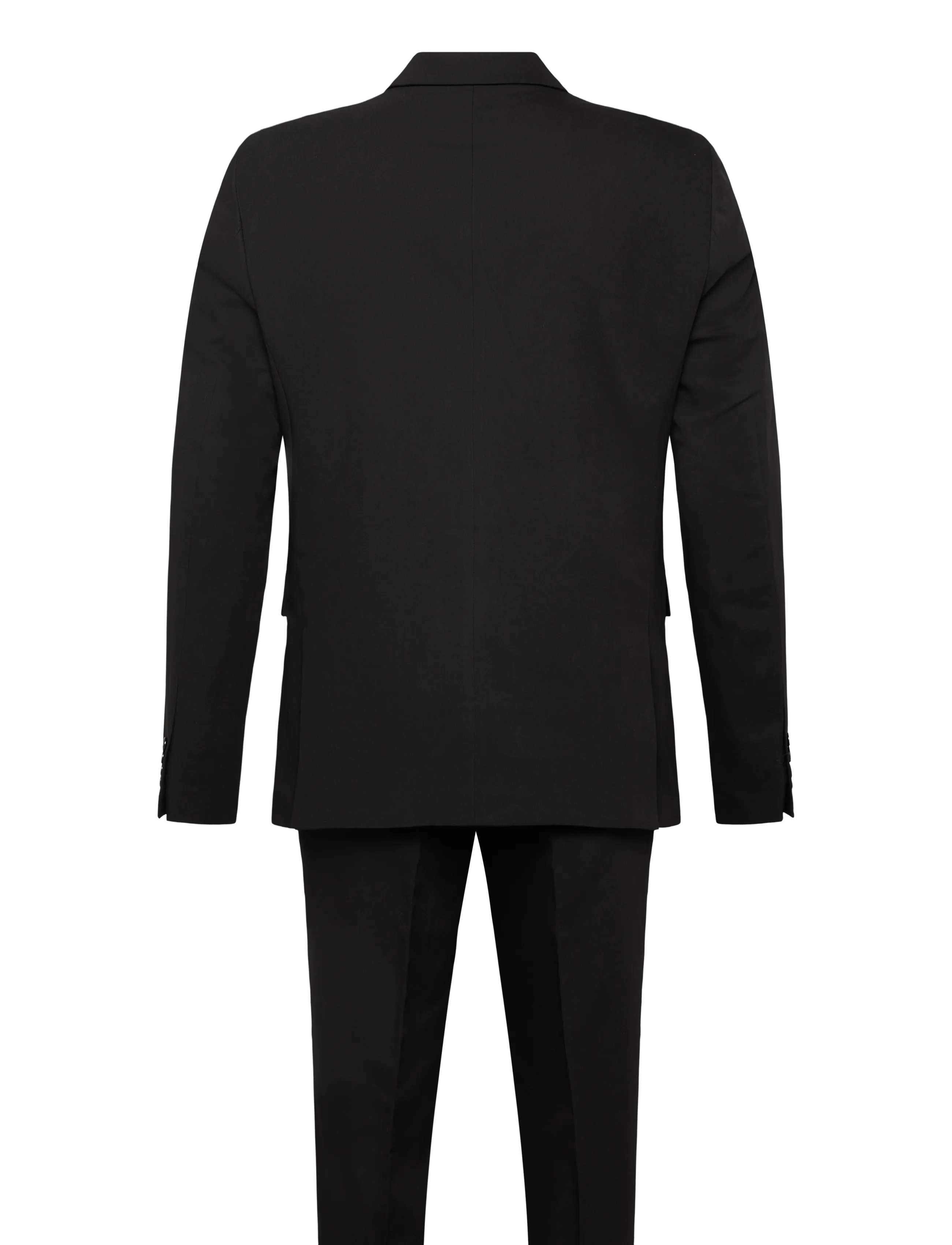 Shine Original - Plain mens suit - normal lenght - dobbeltradede jakkesæt - black - 2
