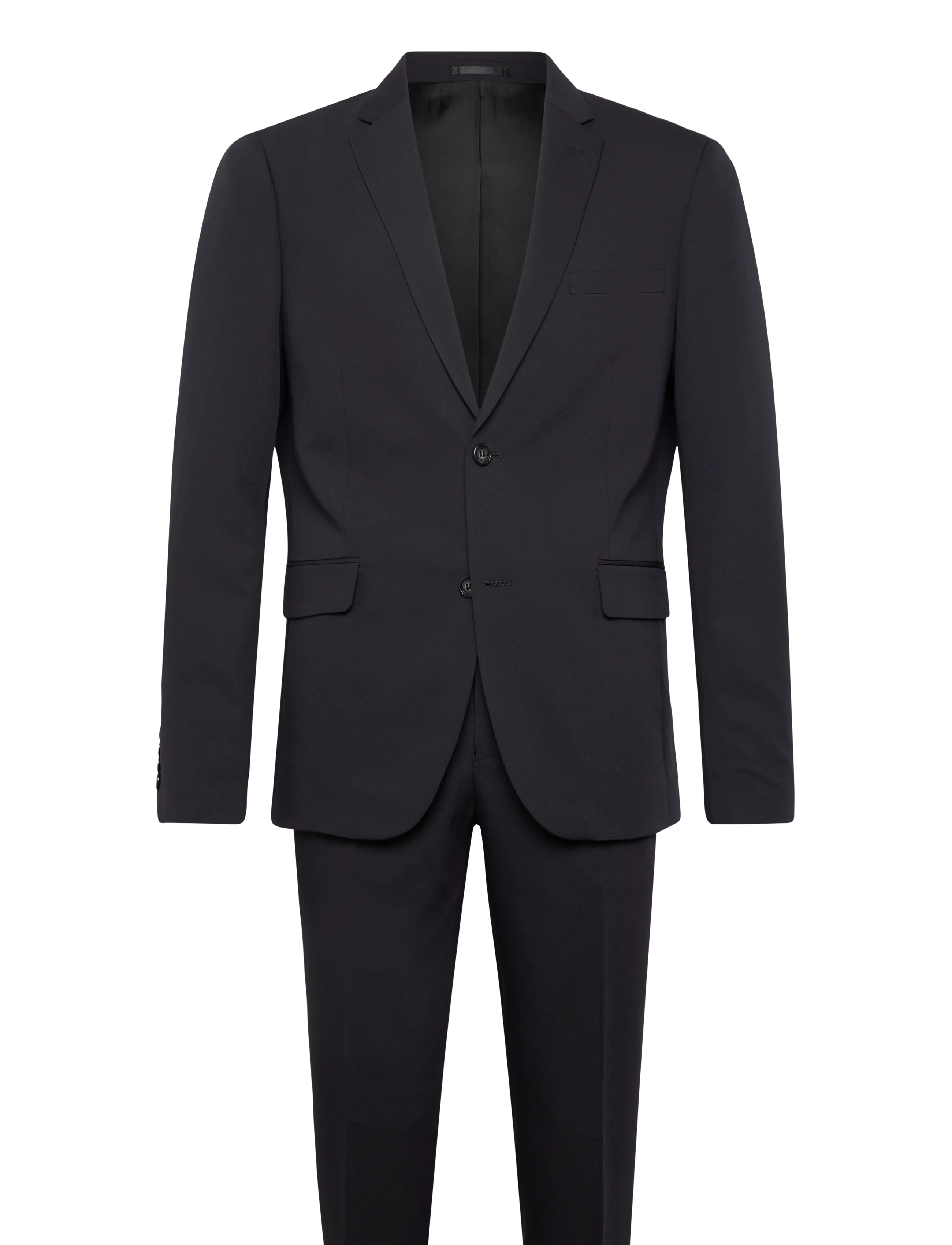 SHINE ORIGINAL Plain Mens Anzug - Normal Lenght Schwarz - 50 - Herren