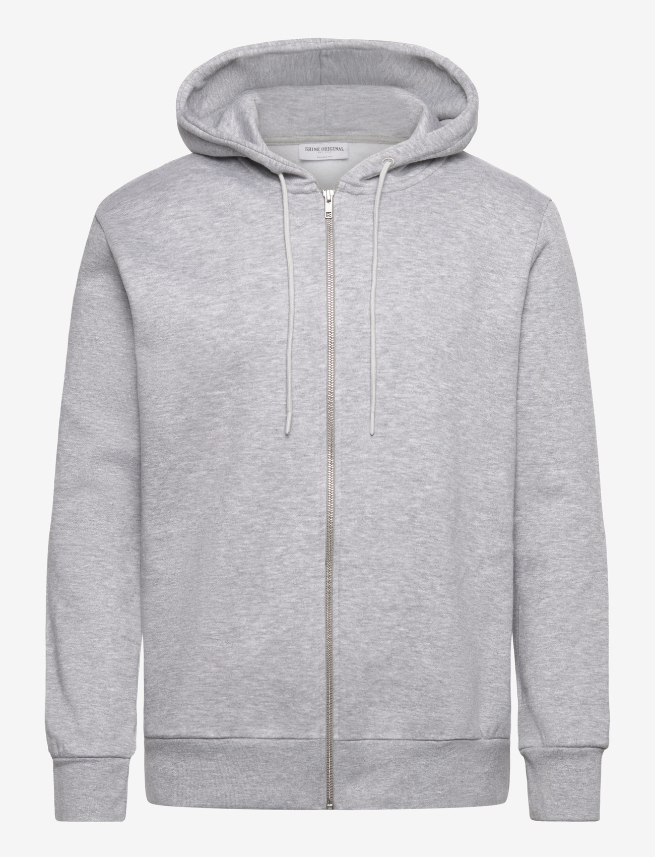 Shine Original - Sweat hoodie w?. zip - sweatshirts - grey mel - 0