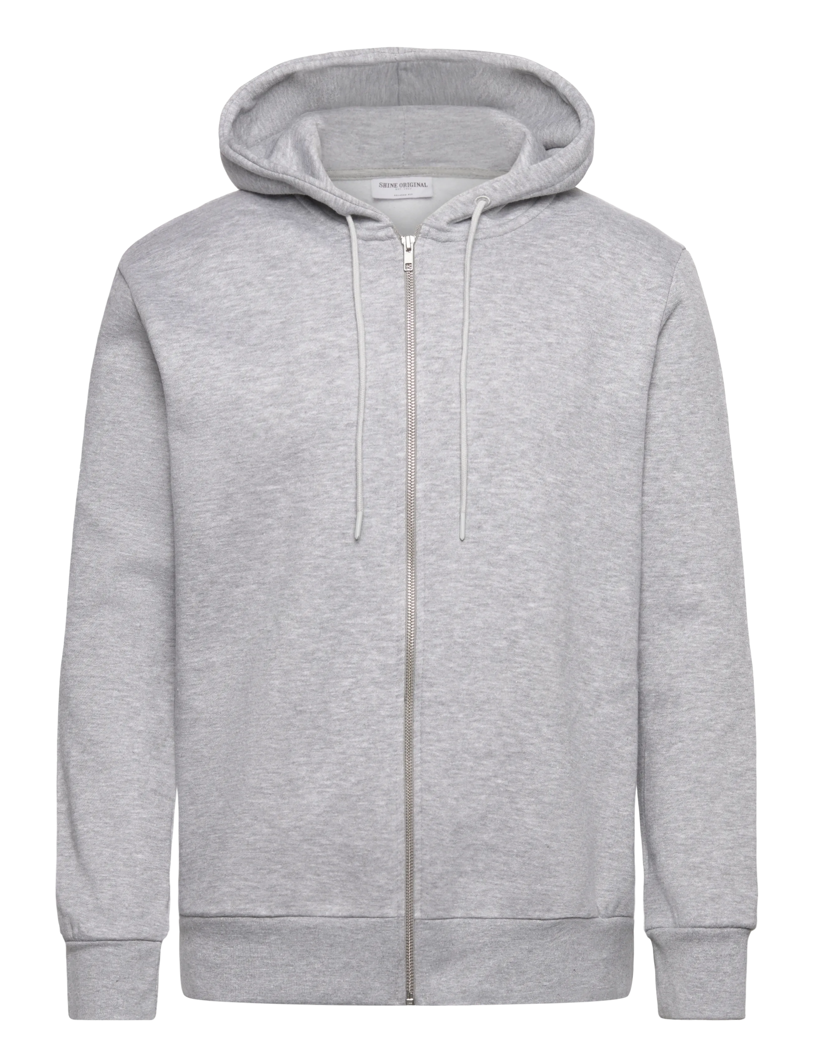 Shine Original Sweat hoodie w. zip - Shine - GREY MEL / grey