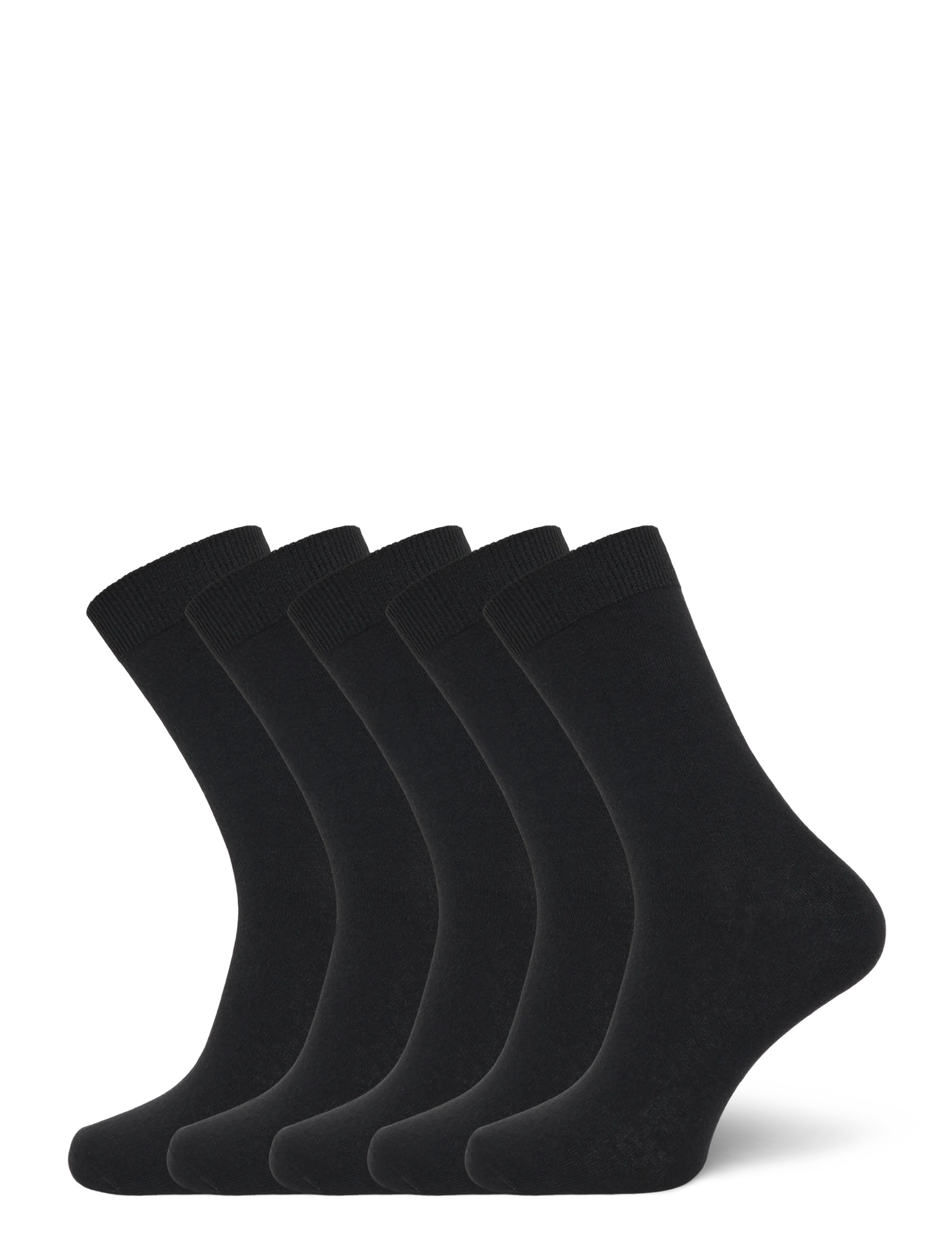 Shine Original Solid 5 pack socks - Strumpor - BLACK / black