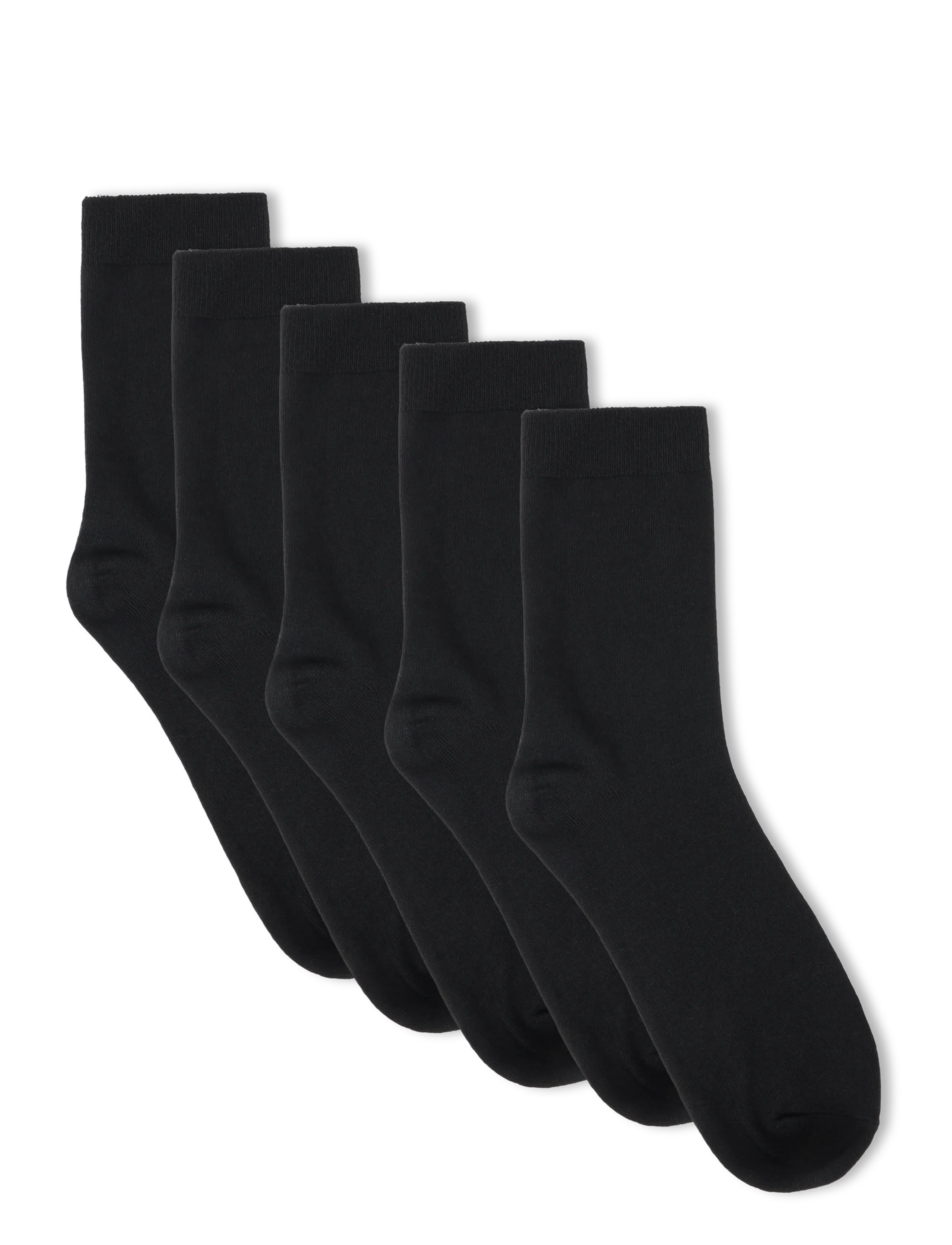 Shine Original - Solid 5 pack socks - lägsta priserna - black - 2