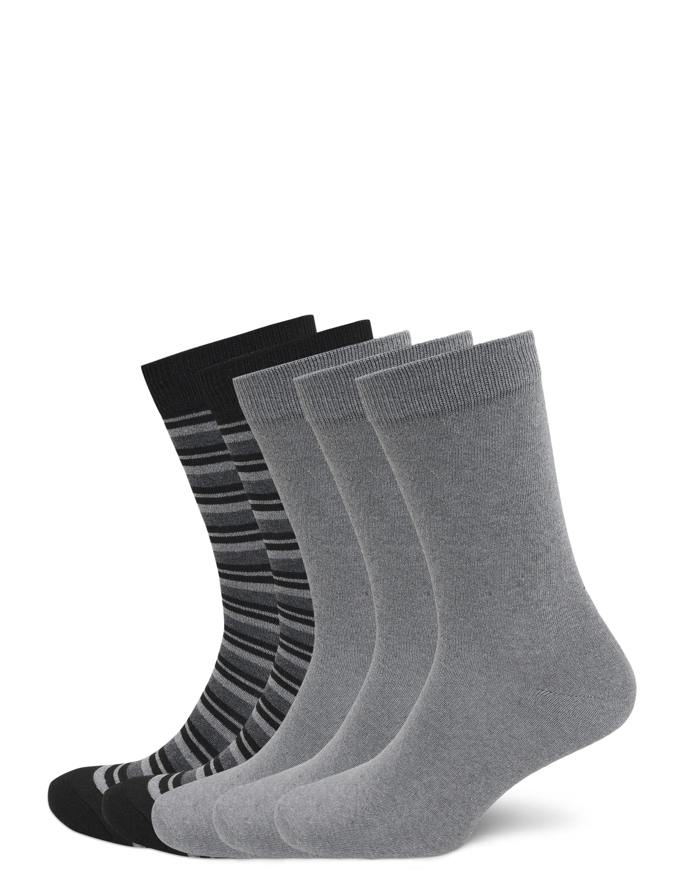 Shine Original Mixed color 5 pack socks - Strumpor - GREY / grey