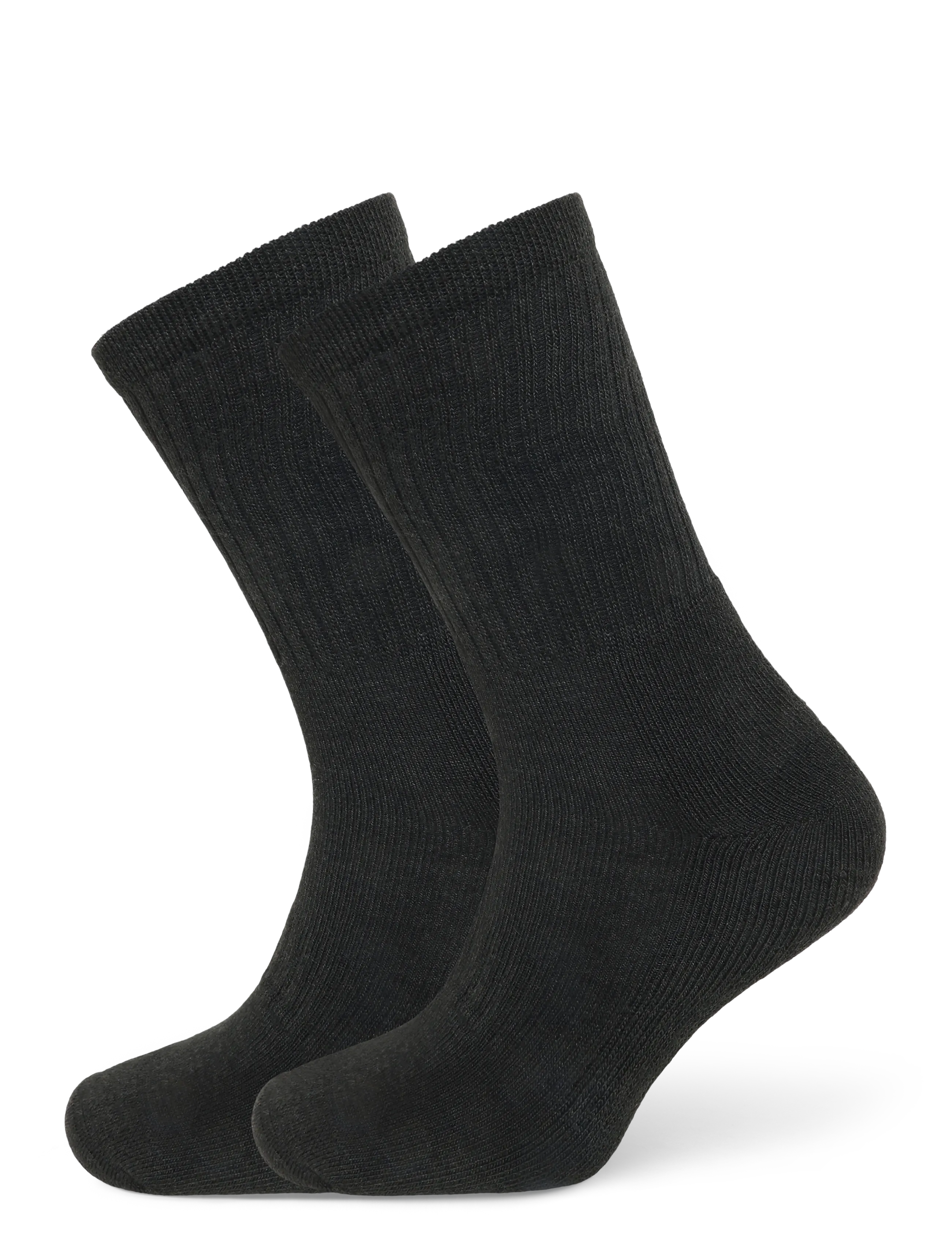 Shine Original Quick dry merino sock 2 pack - Strumpor - BLACK / black
