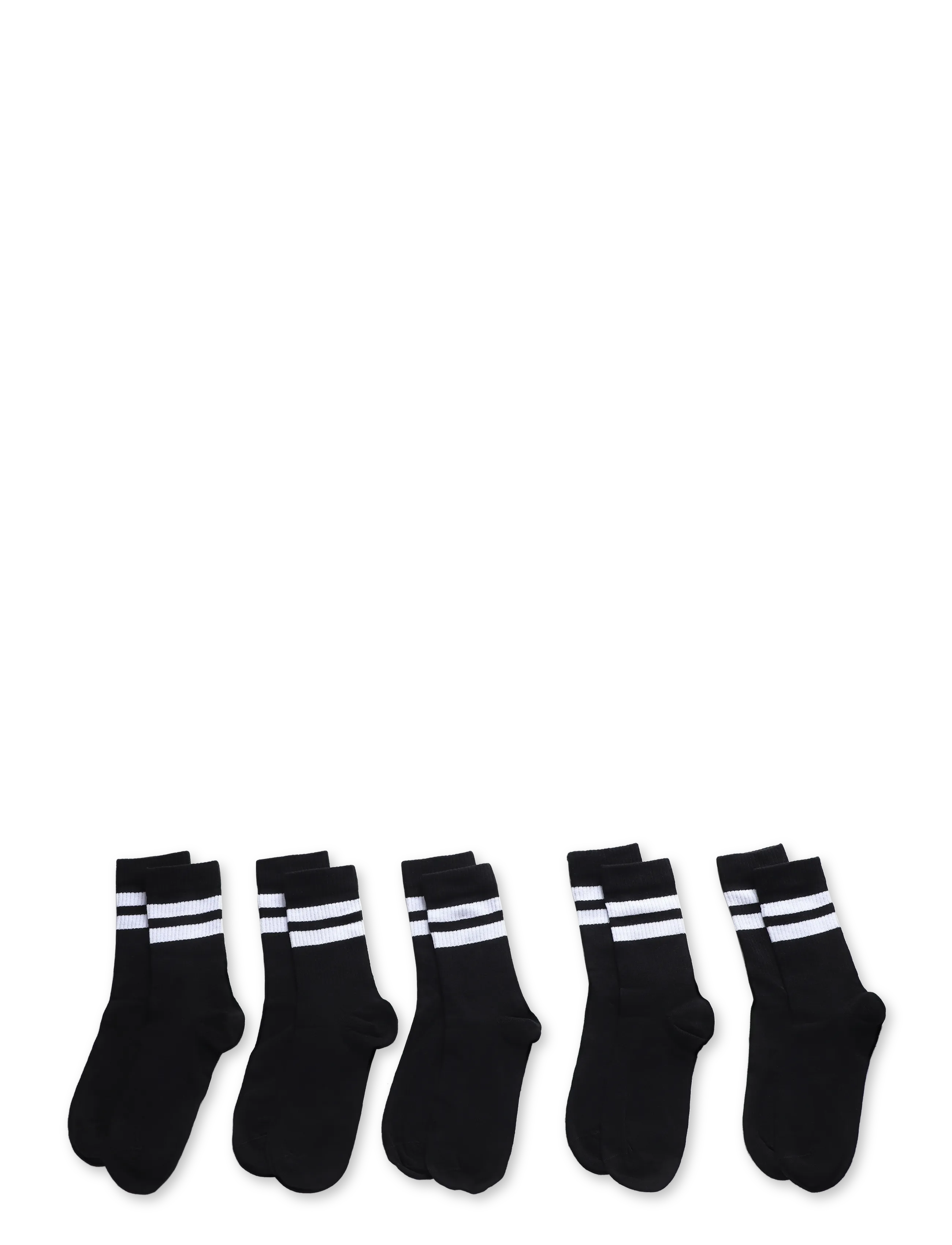 Shine Original - Tennis sock with stripes 5 pack - madalaimad hinnad - black stripe - 1