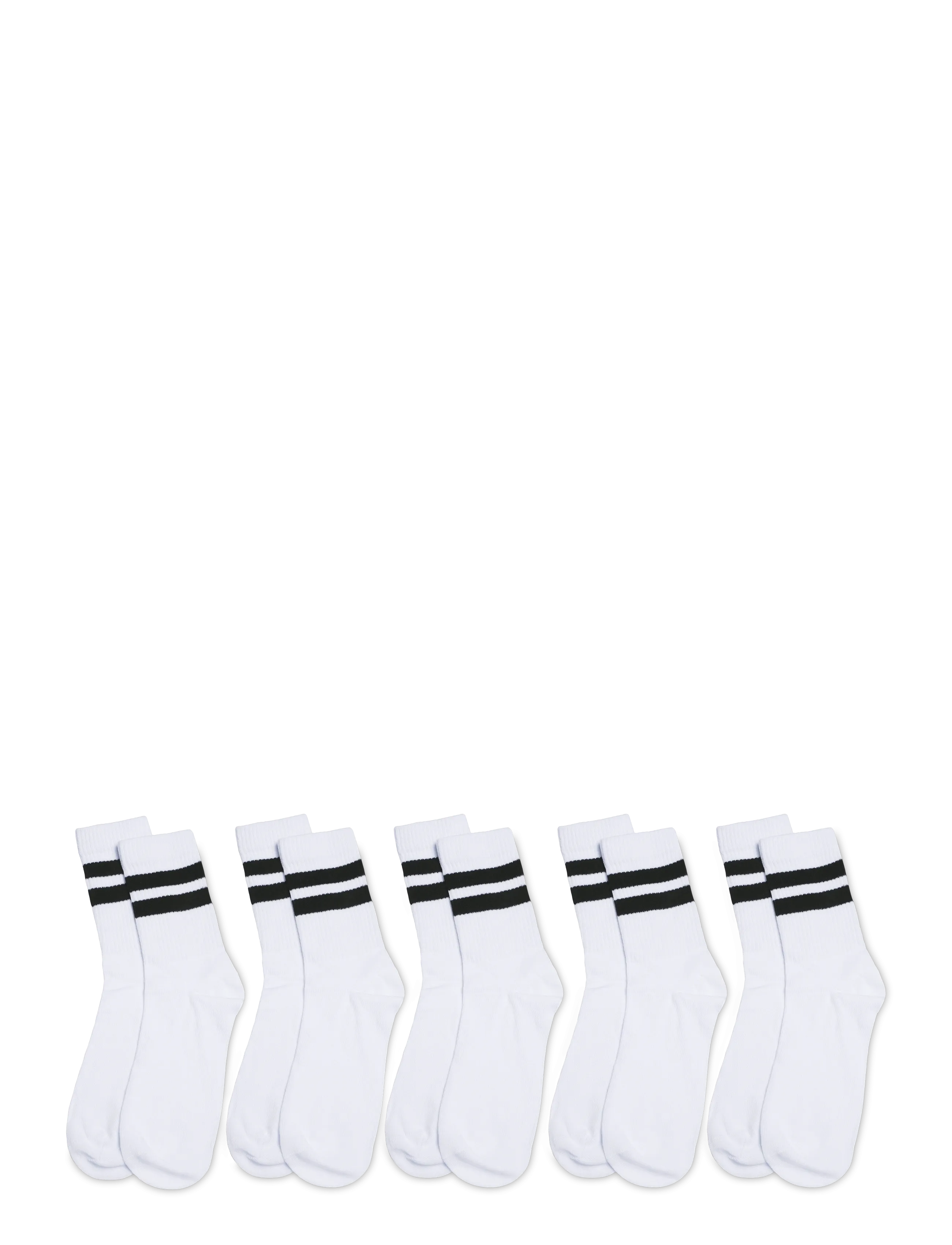 Shine Original - Tennis sock with stripes 5 pack - lowest prices - white stripe - 1