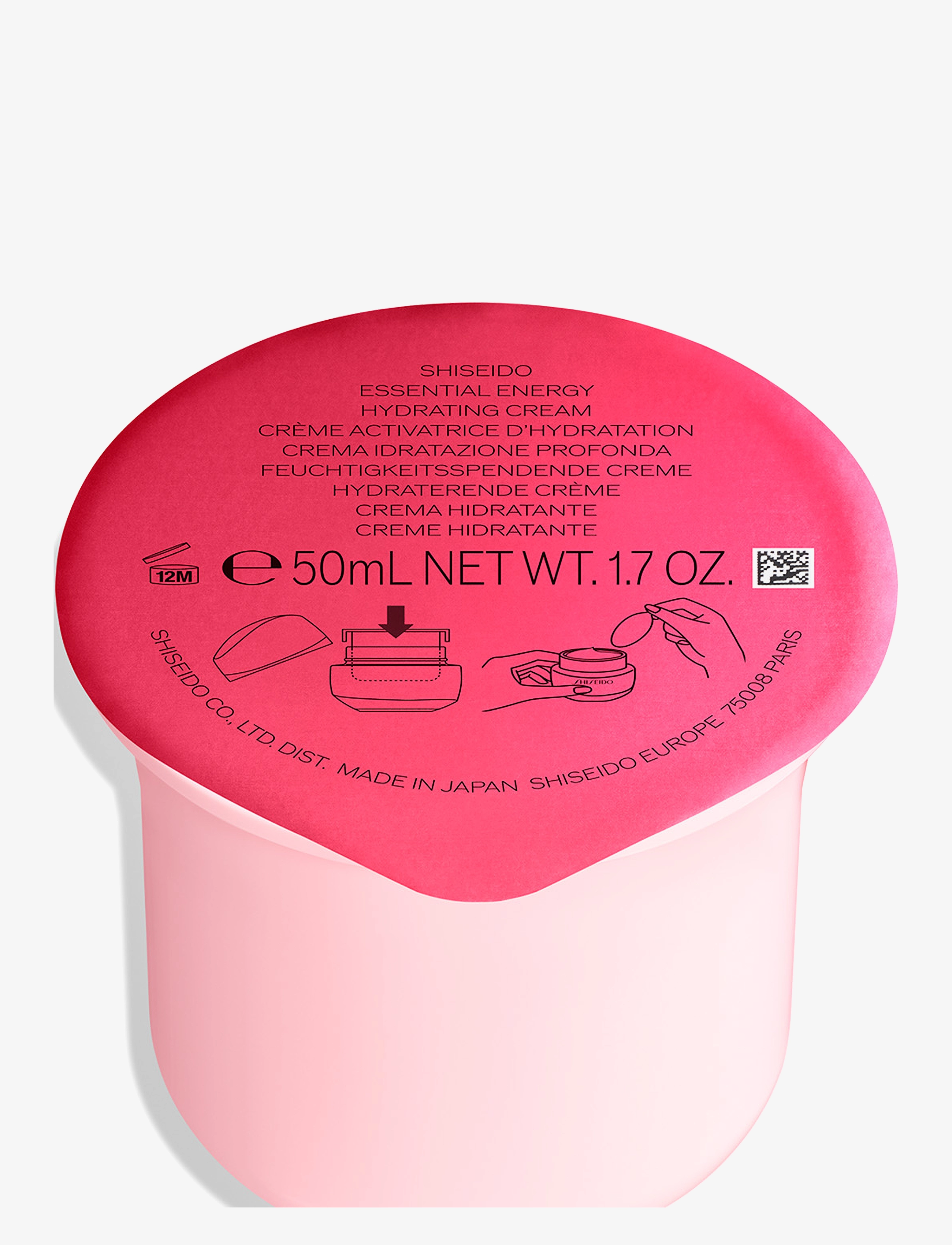 Shiseido Essential Energy Hydrating Refill, 50ml, Nude, Fugtighedscreme > Dagcreme, Dame