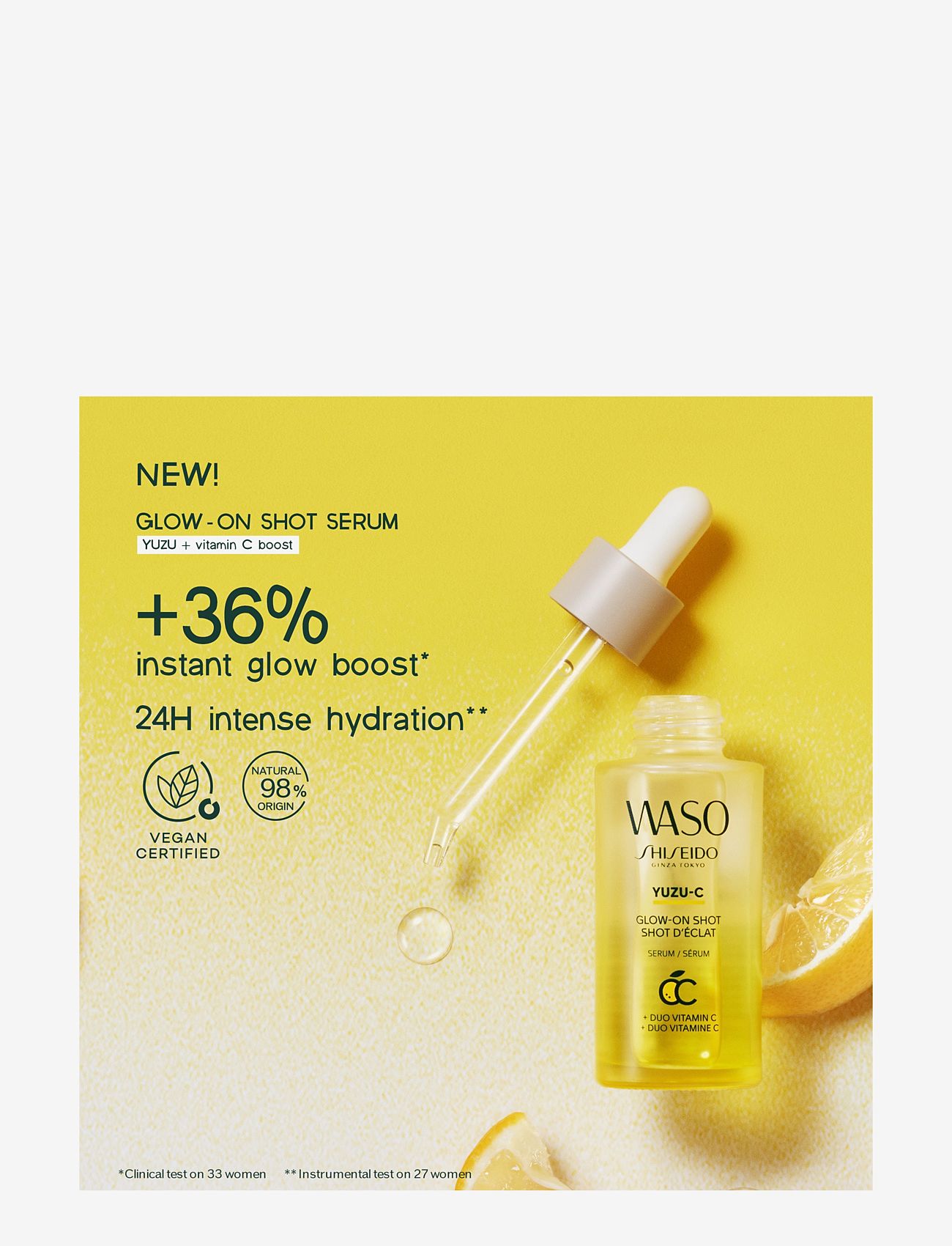 Shiseido - Waso Yuzu-C Glow-On Shot - serum & olier - no color - 4