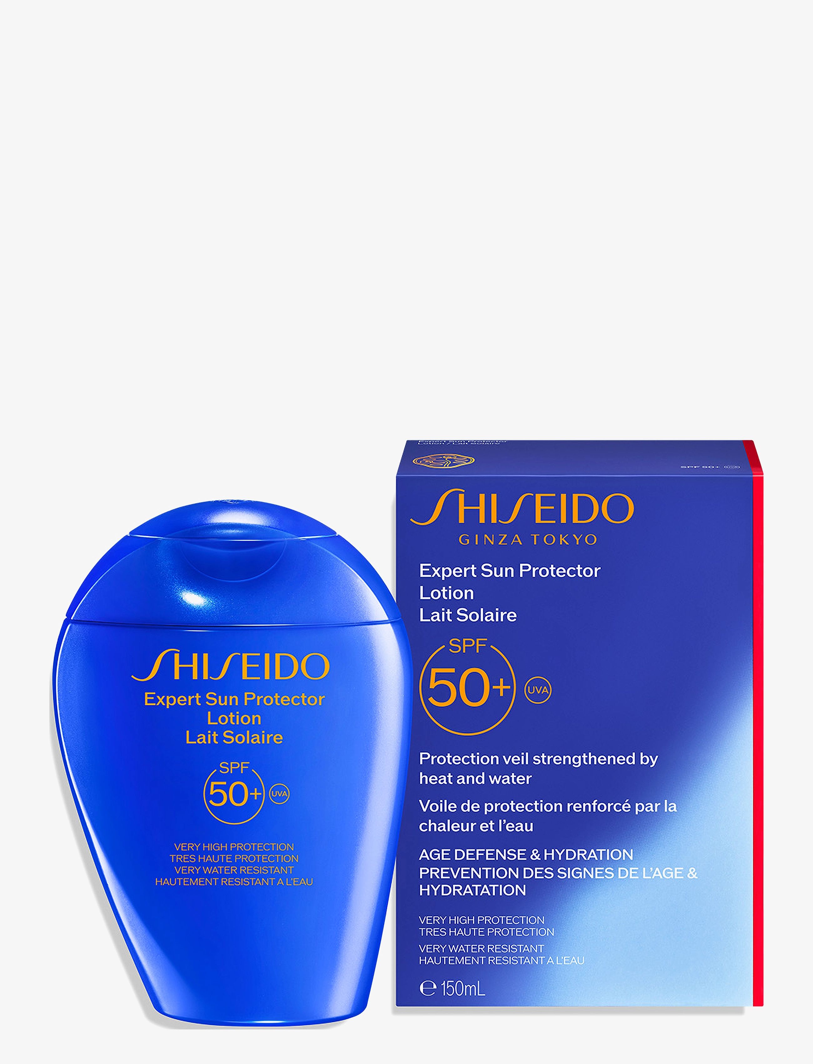 Shiseido Global Sun Care Sun Lotion Spf50+, Ansigt, Nude, Str: 150 ml