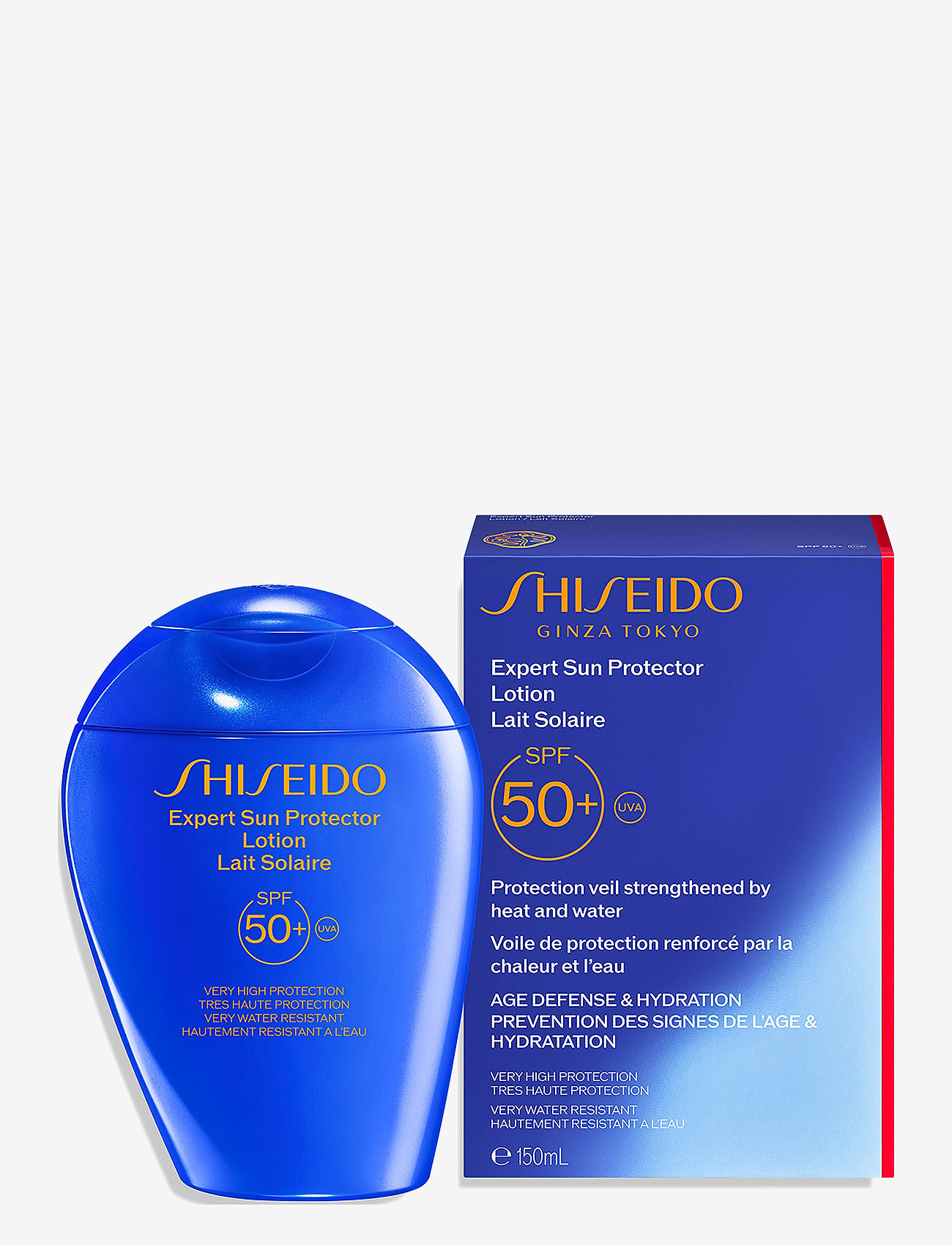 Shiseido - Global Sun Care Sun Lotion SPF50+ - til ansigtet - clear - 0
