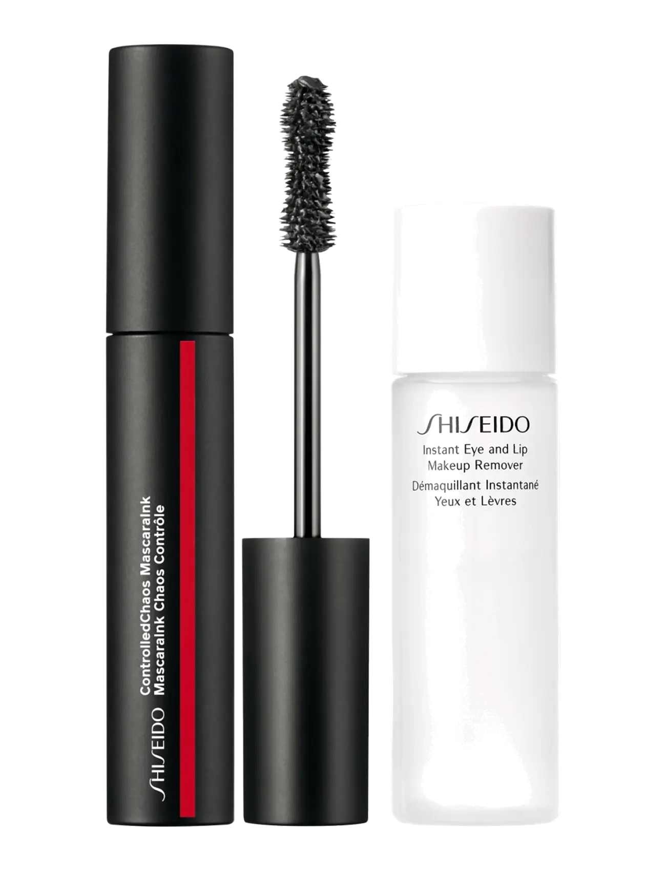 Shiseido Gift Set Controlled Chaos Mascara + Instant Eye & Lip Makeup Remover - Jumestuskomplektid - CLEAR / undefined