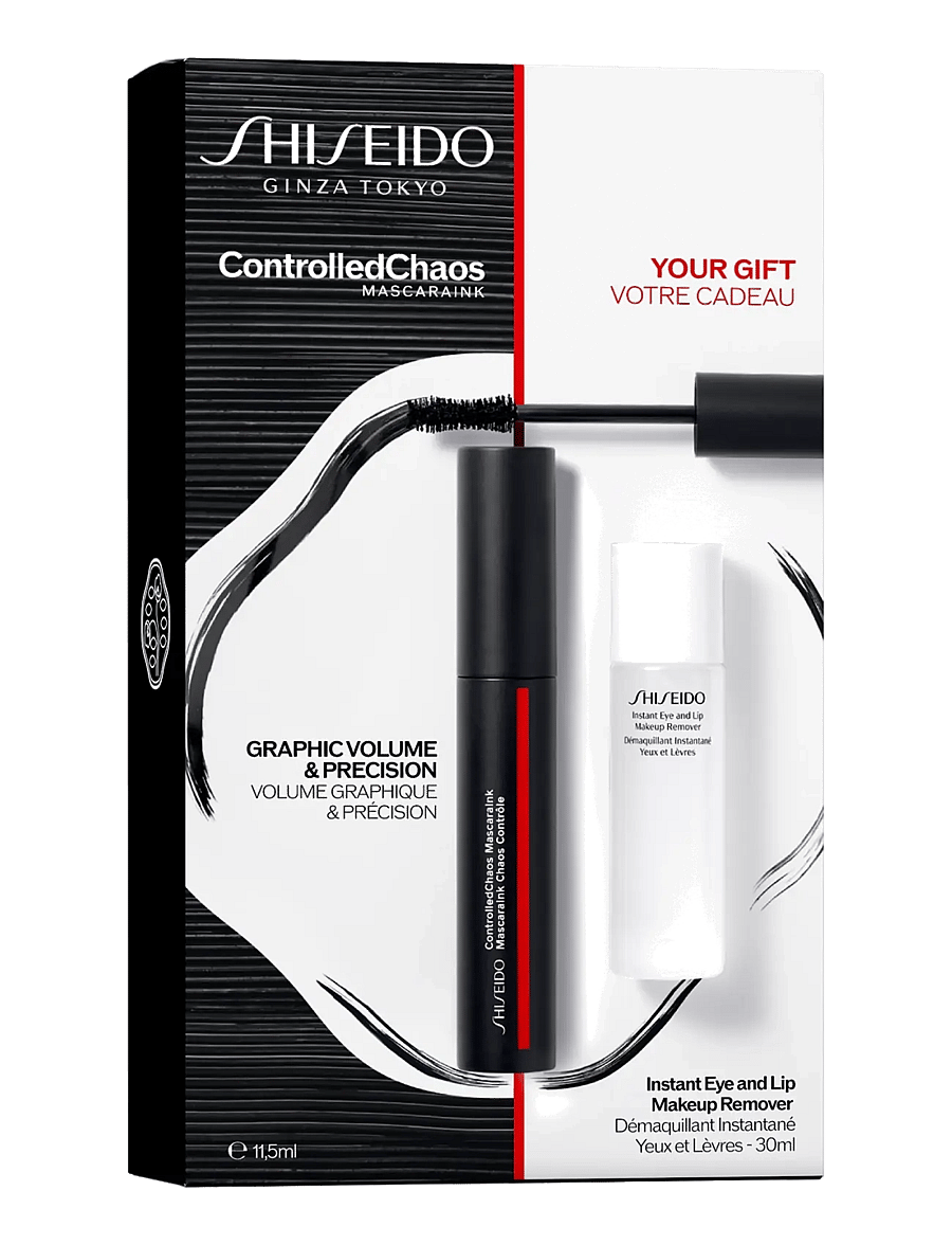 Shiseido - Gift Set Controlled Chaos Mascara + Instant Eye & Lip Makeup Remover - giftset - clear - 1