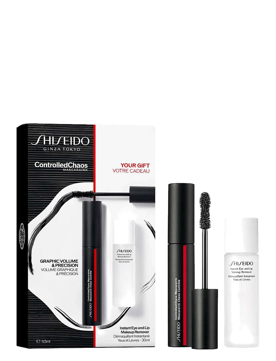 Shiseido - Gift Set Controlled Chaos Mascara + Instant Eye & Lip Makeup Remover - giftset - clear - 2