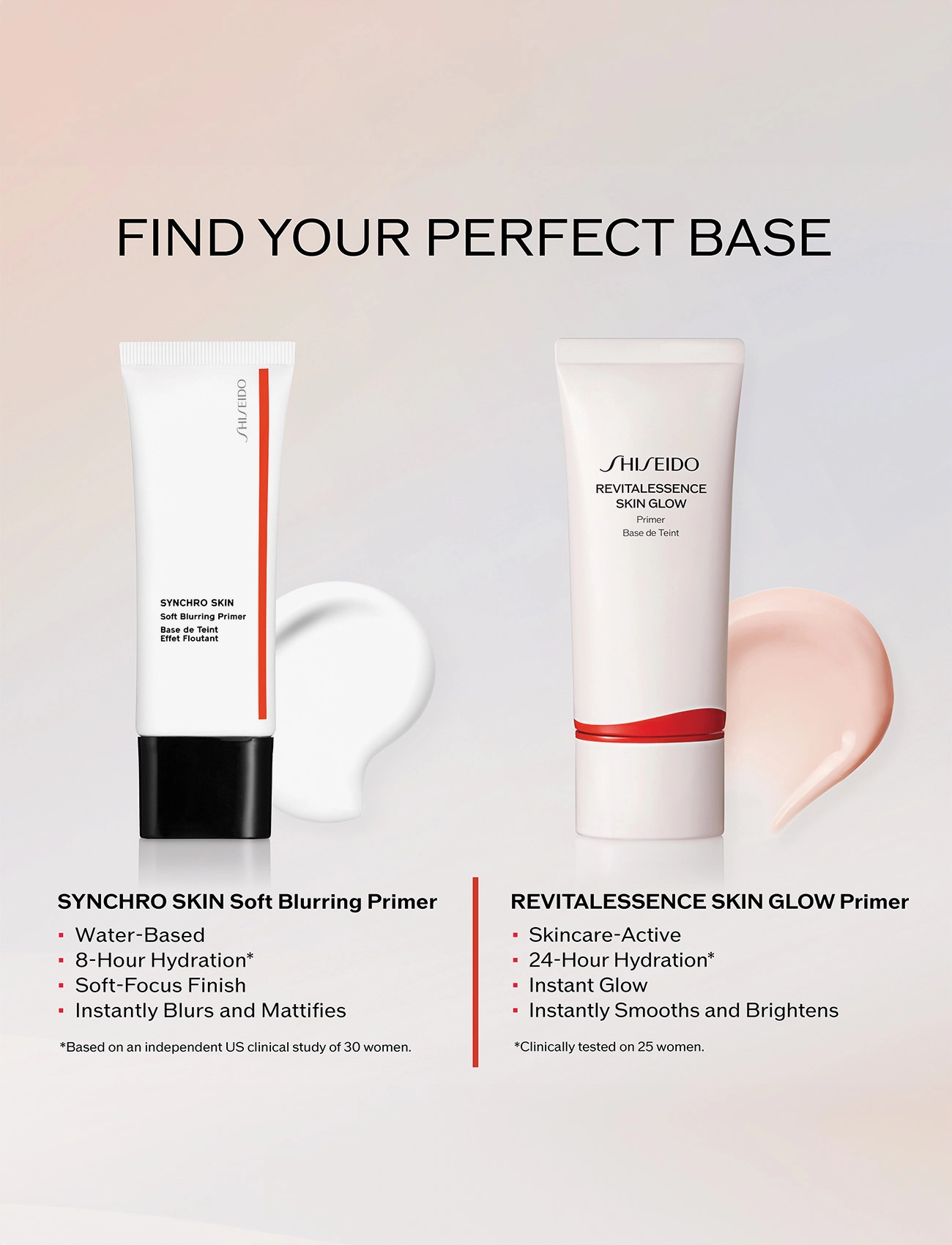 Shiseido - Revitalessence Glow Primer - förðunarvörur - clear - 4