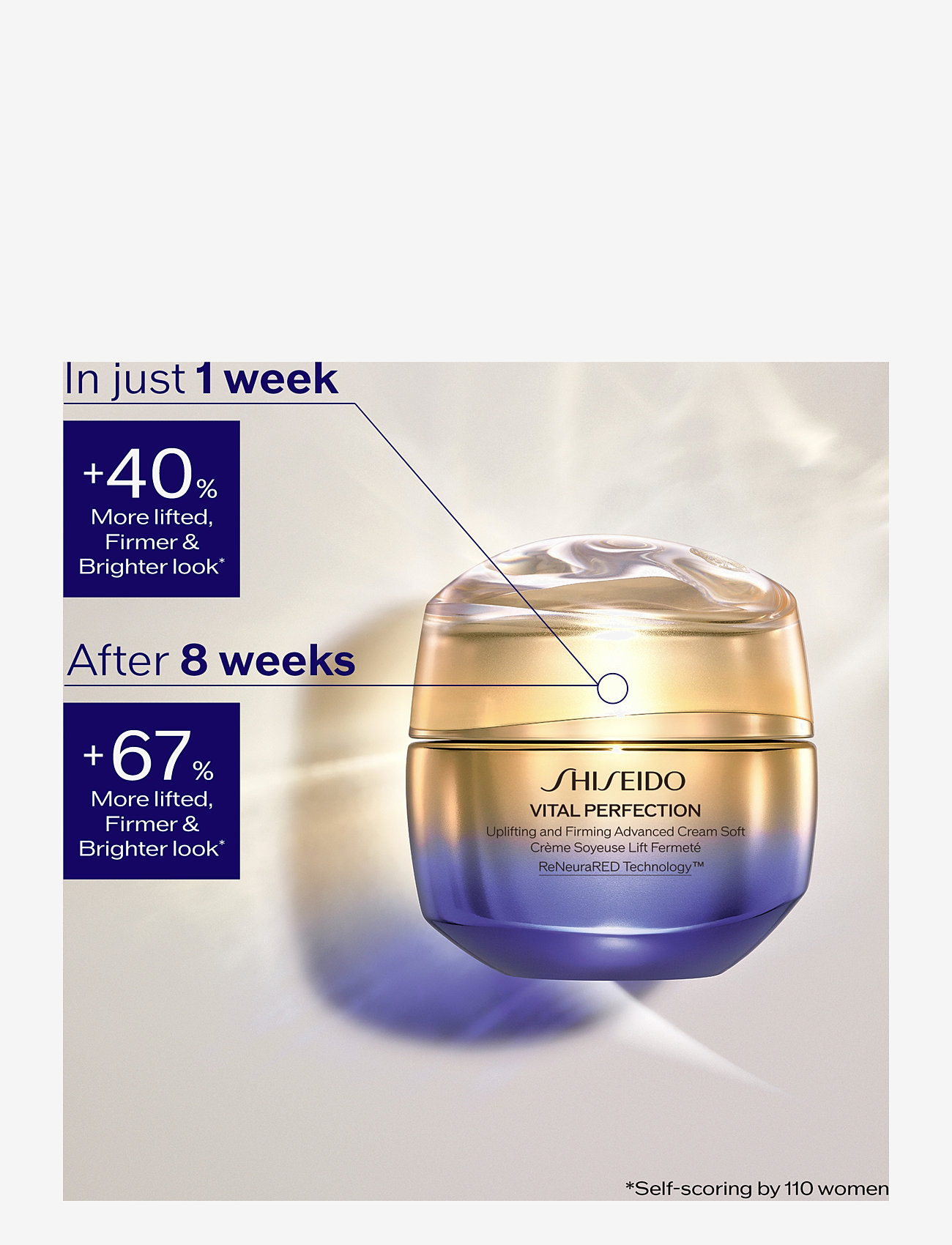 Shiseido - Vital Perfection Uplifting & Firming Advanced Soft Cream - sommerens hudpleje - clear - 2