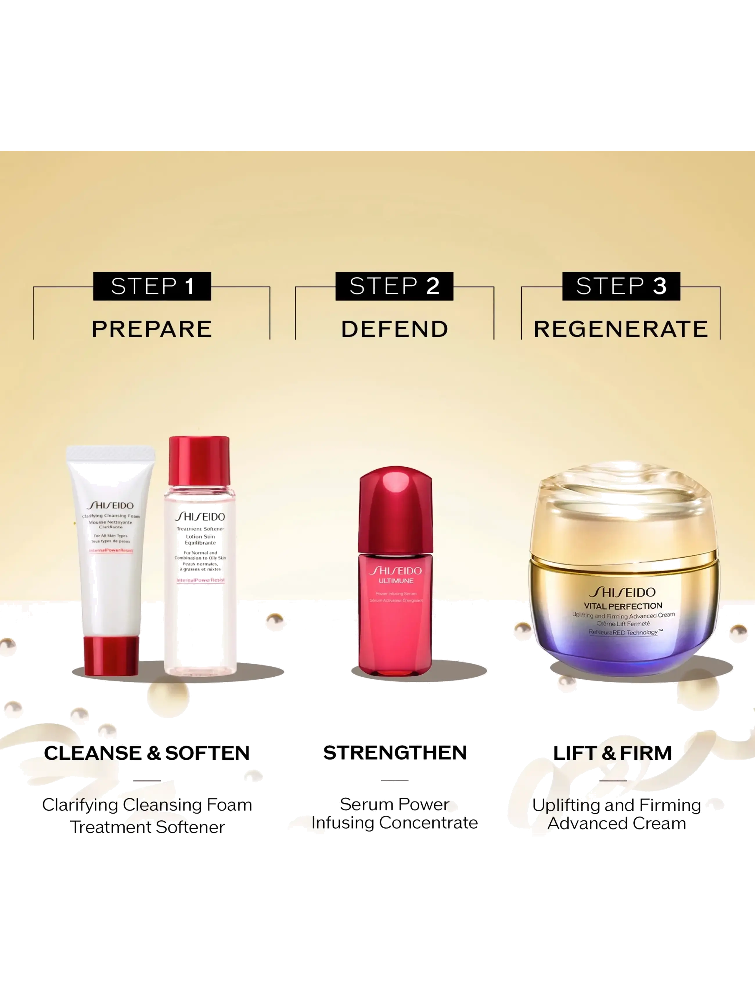 Shiseido - Gift Set Vital Perfection Advanced Face Cream Set - clear - 3