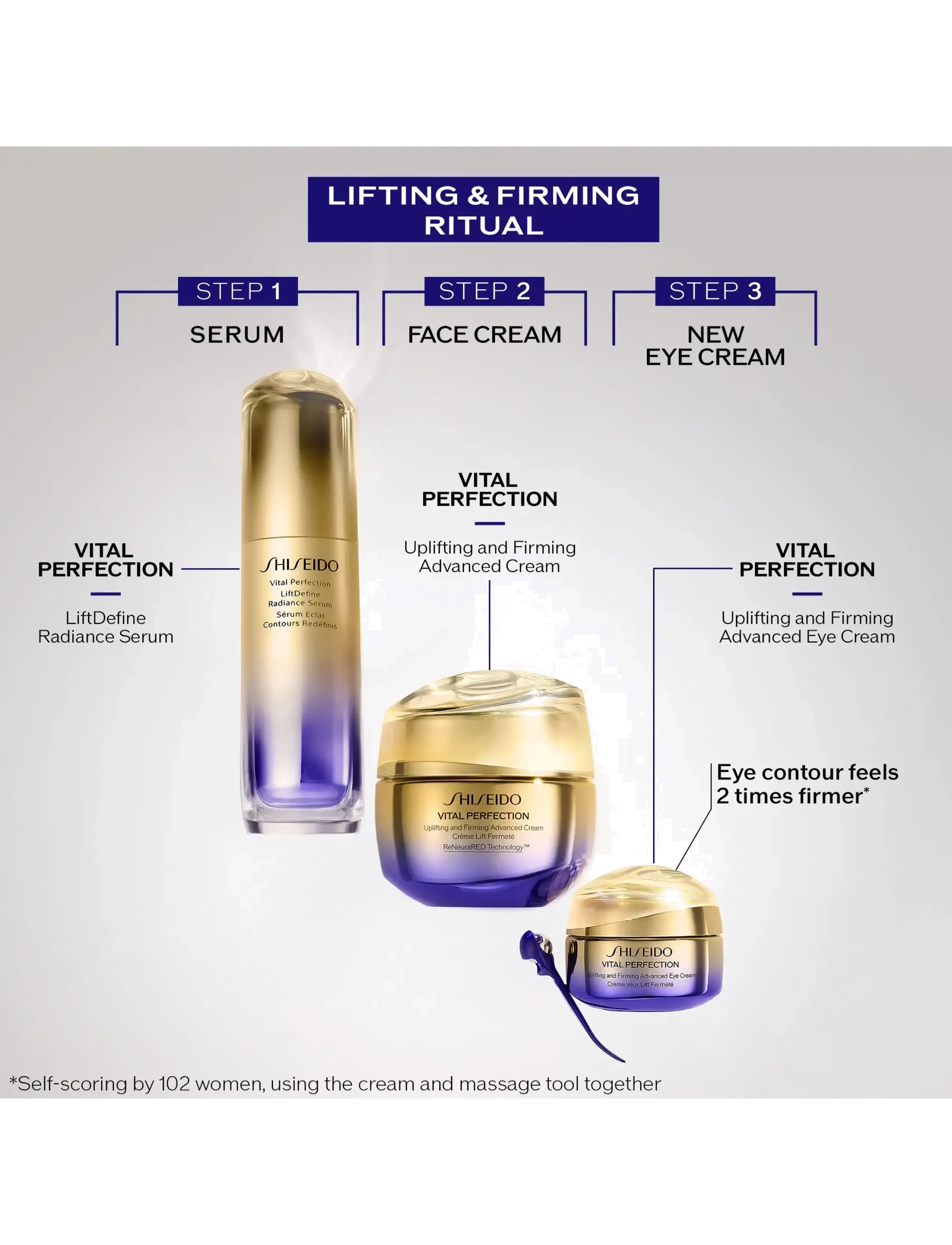 Shiseido - Gift Set Vital Perfection Eye Care Set - til hende - clear - 3