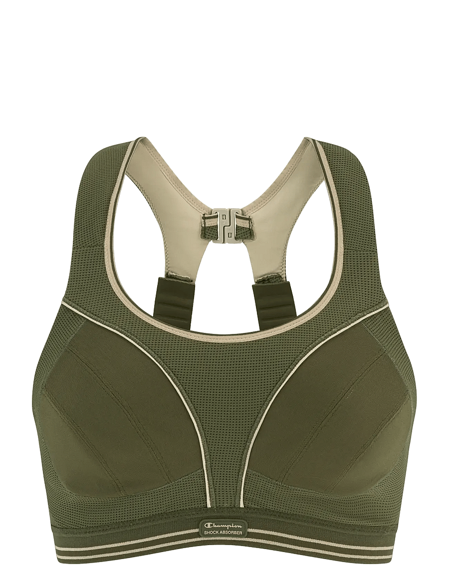 Shock Absorber - Ultimate Run Bra 5044 - korkea tuki - moss green - 0