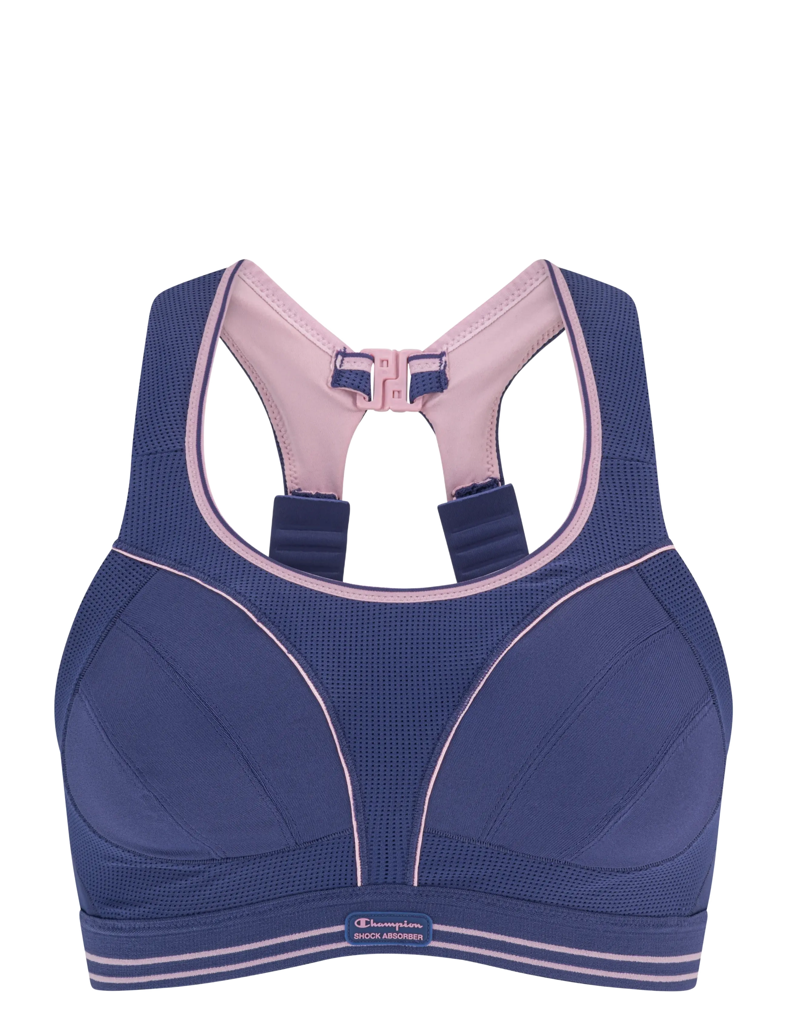 Shock Absorber Ultimate Run Bra 5044, Kvinder, Løbe Sports BH, Navy, Str: B x 75