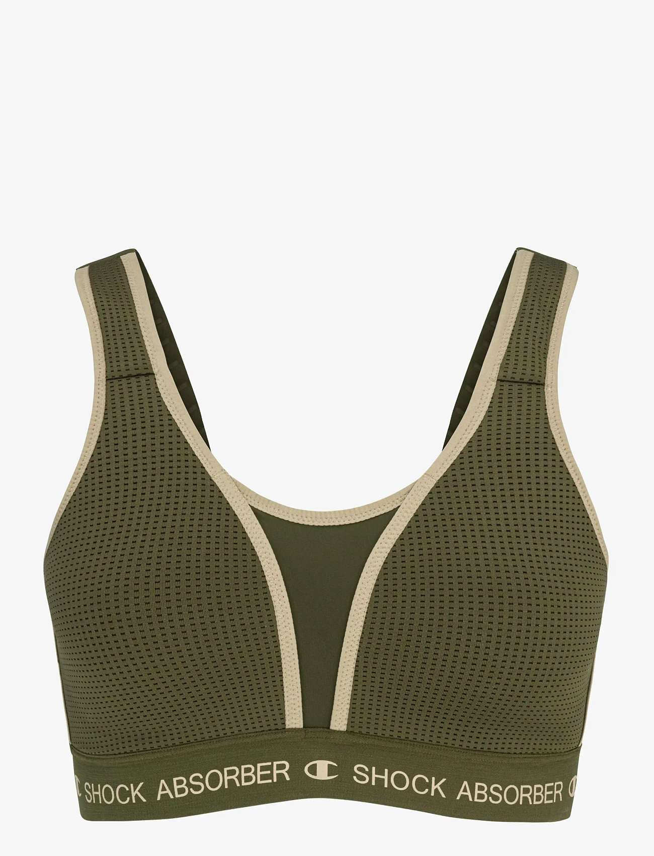 Shock Absorber - Ultimate Run Bra Padded 06S7 - kõrge toestus - moss green - 0