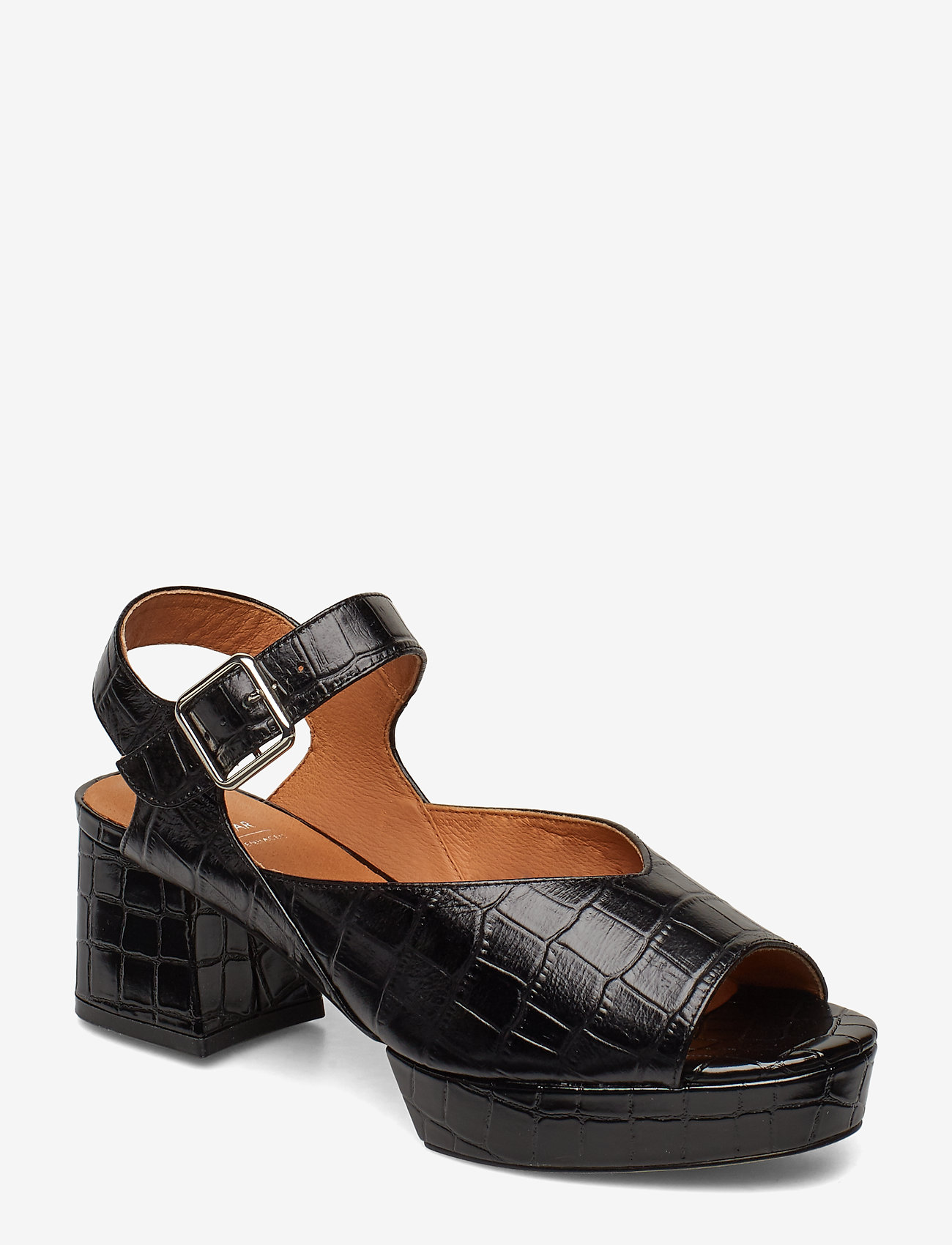 Shoe The Bear - PENNIE SANDAL CROCO - black croco - 0