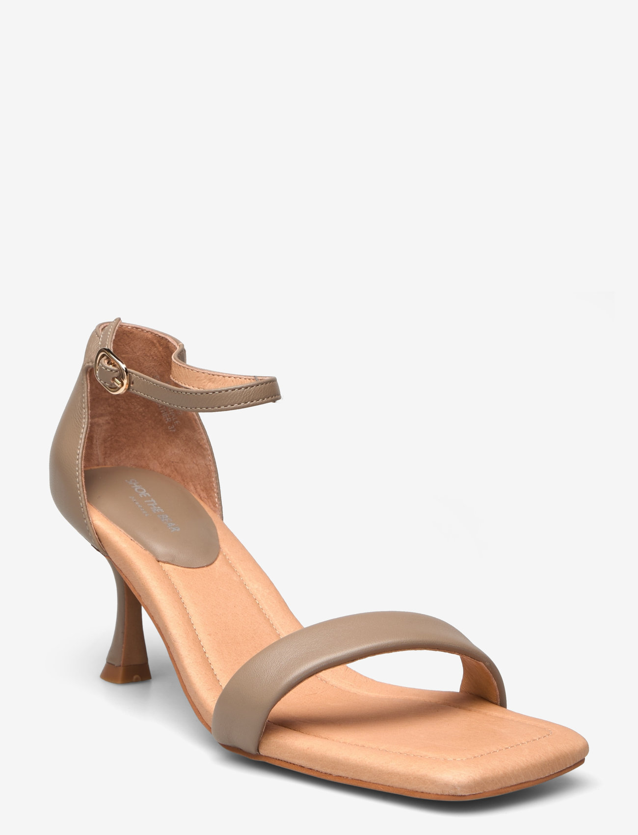 Shoe The Bear - LEAH ANKLE STRAP - sandaler med hæl - taupe - 0