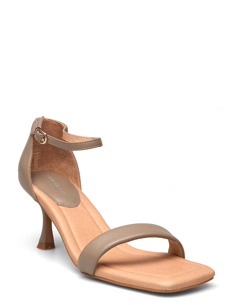 Shoe The Bear - LEAH ANKLE STRAP - sandaler med hæl - taupe - 0