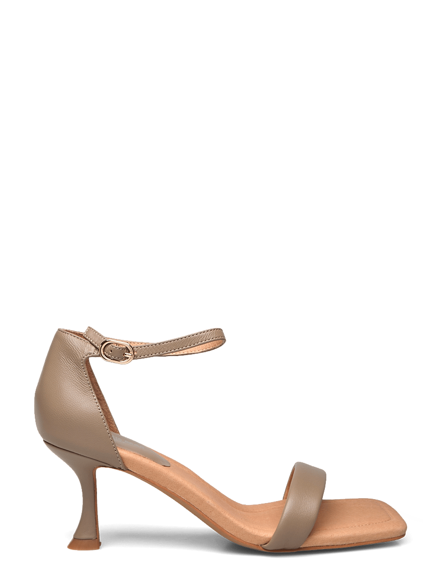 Shoe The Bear - LEAH ANKLE STRAP - sandaler med hæl - taupe - 1