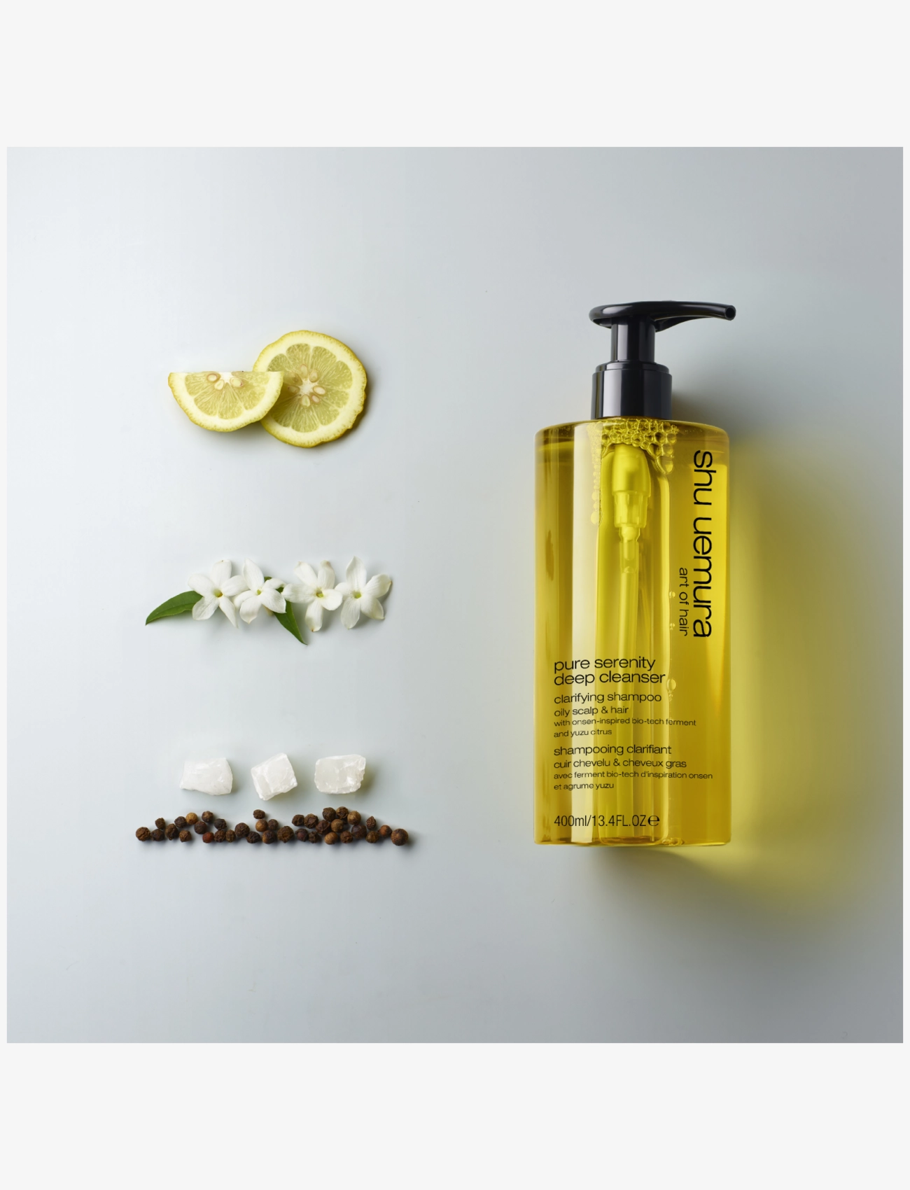 Shu Uemura Art of Hair - Shu Uemura Pure Serenity Deep Cleanser Clarifying Shampoo 400ml - hårpleje - no colour - 3