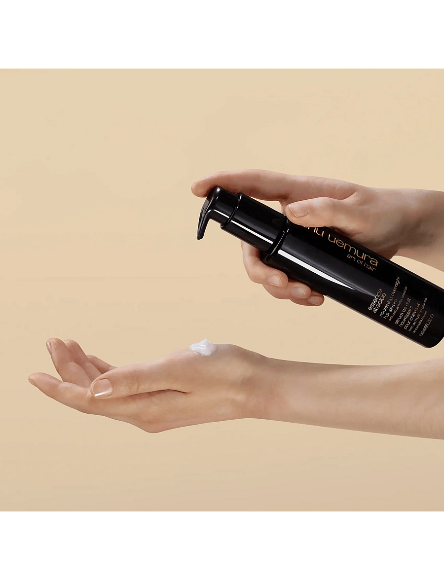 Shu Uemura Art of Hair - shu uemura essence absolue nourishing overnight hair serum 45 ml - hår - clear - 1