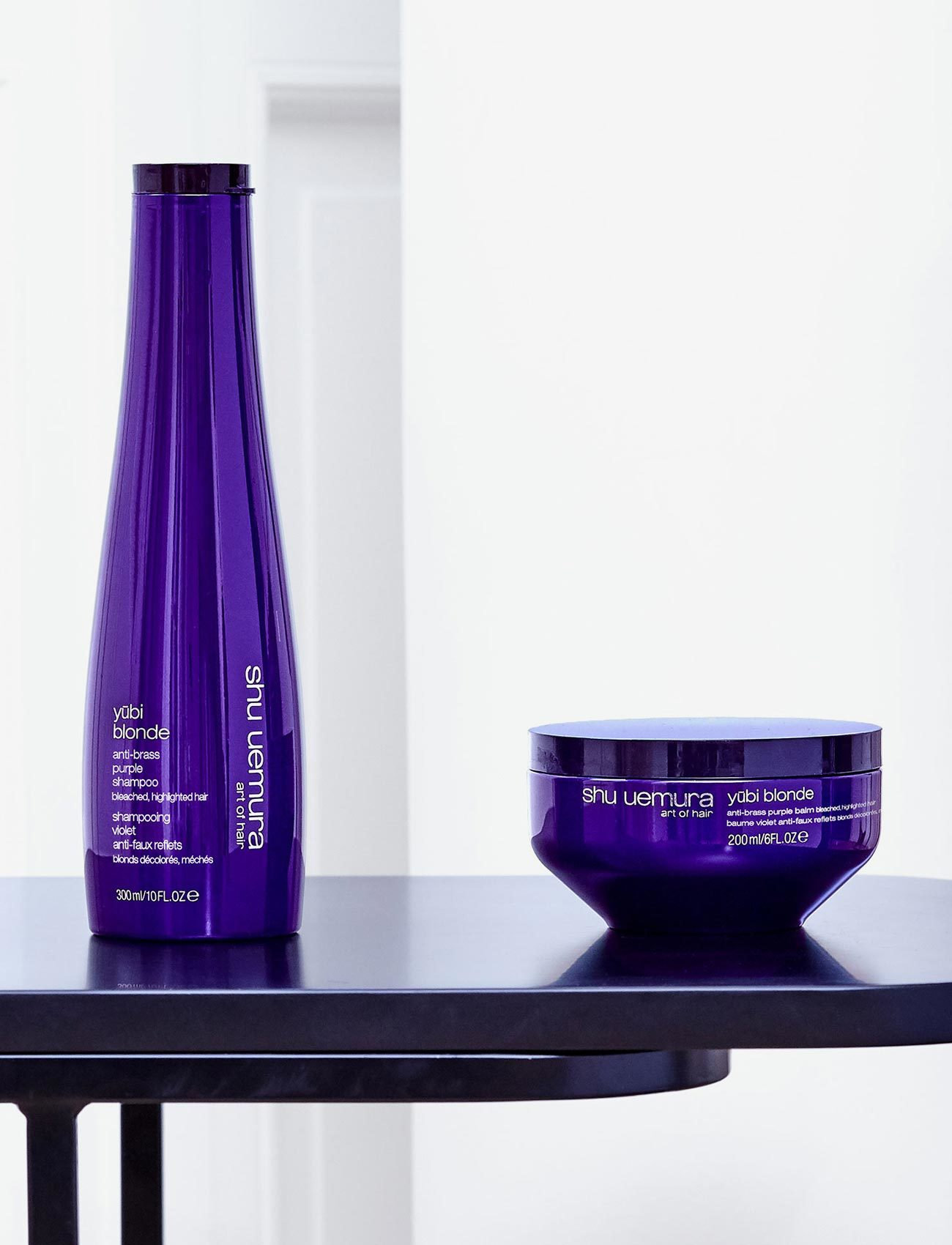 Shu Uemura Art of Hair - Shu Uemura Art of Hair Yubi Blonde Anti-Brass Purple Mask 200ml - färginpackningar - clear - 3