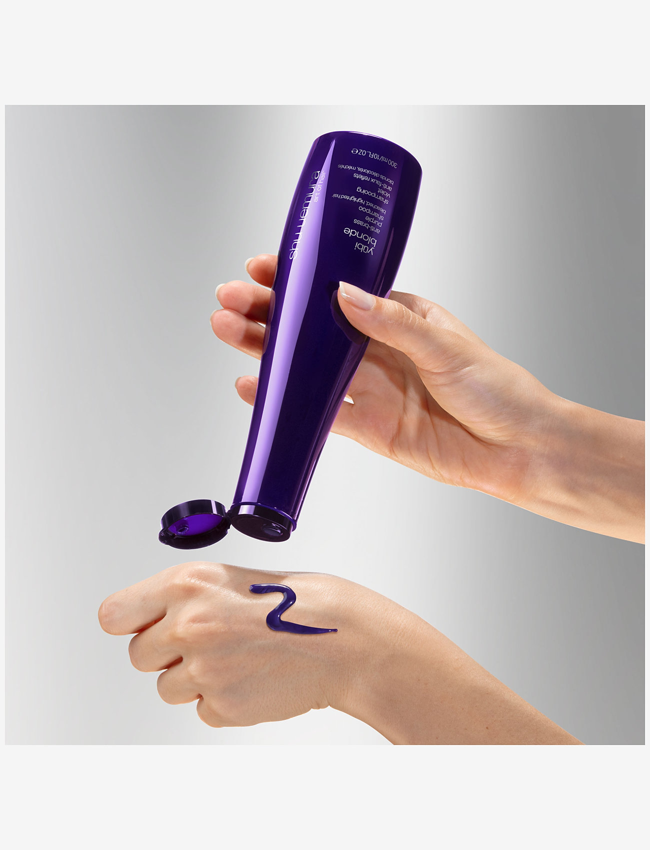 Shu Uemura Art of Hair - Shu Uemura Art of Hair Yubi Blonde Anti-Brass Purple Shampoo 300 ml - silvershampoo - clear - 2