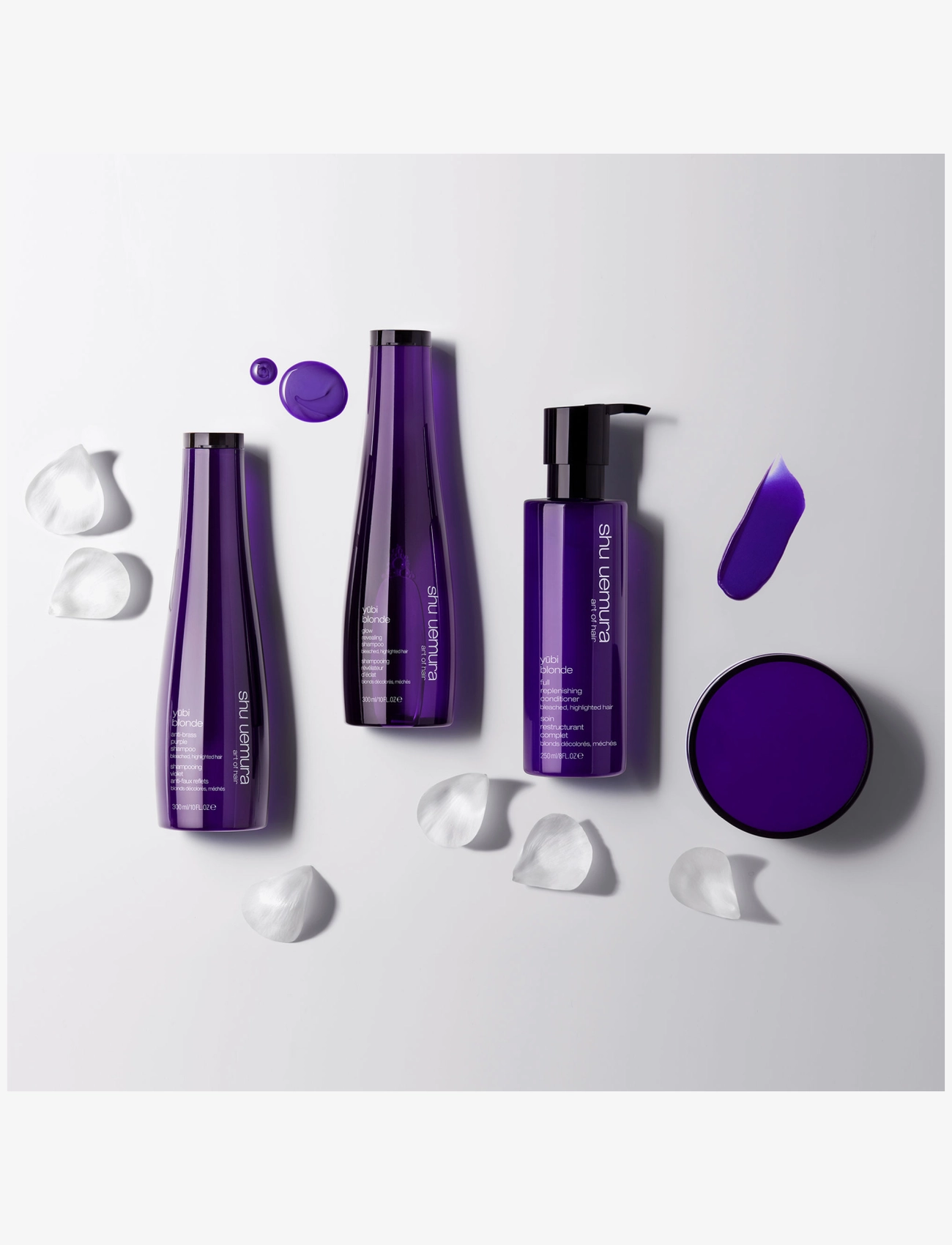 Shu Uemura Art of Hair - Shu Uemura Art of Hair Yubi Blonde Anti-Brass Purple Shampoo 300 ml - silvershampoo - clear - 3