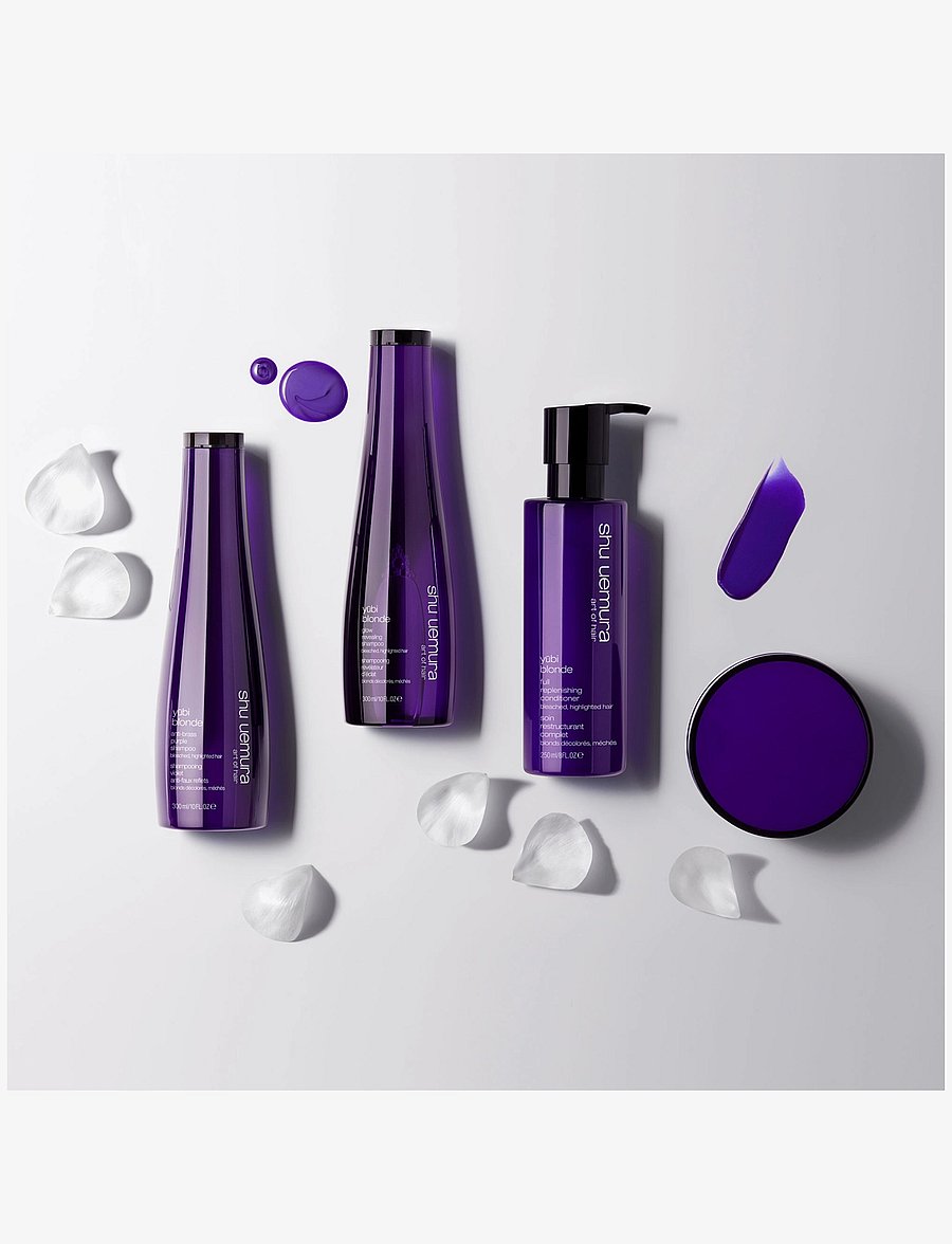 Shu Uemura Art of Hair - Shu Uemura Art of Hair Yubi Blonde Anti-Brass Purple Shampoo 300 ml - silvershampoo - clear - 3