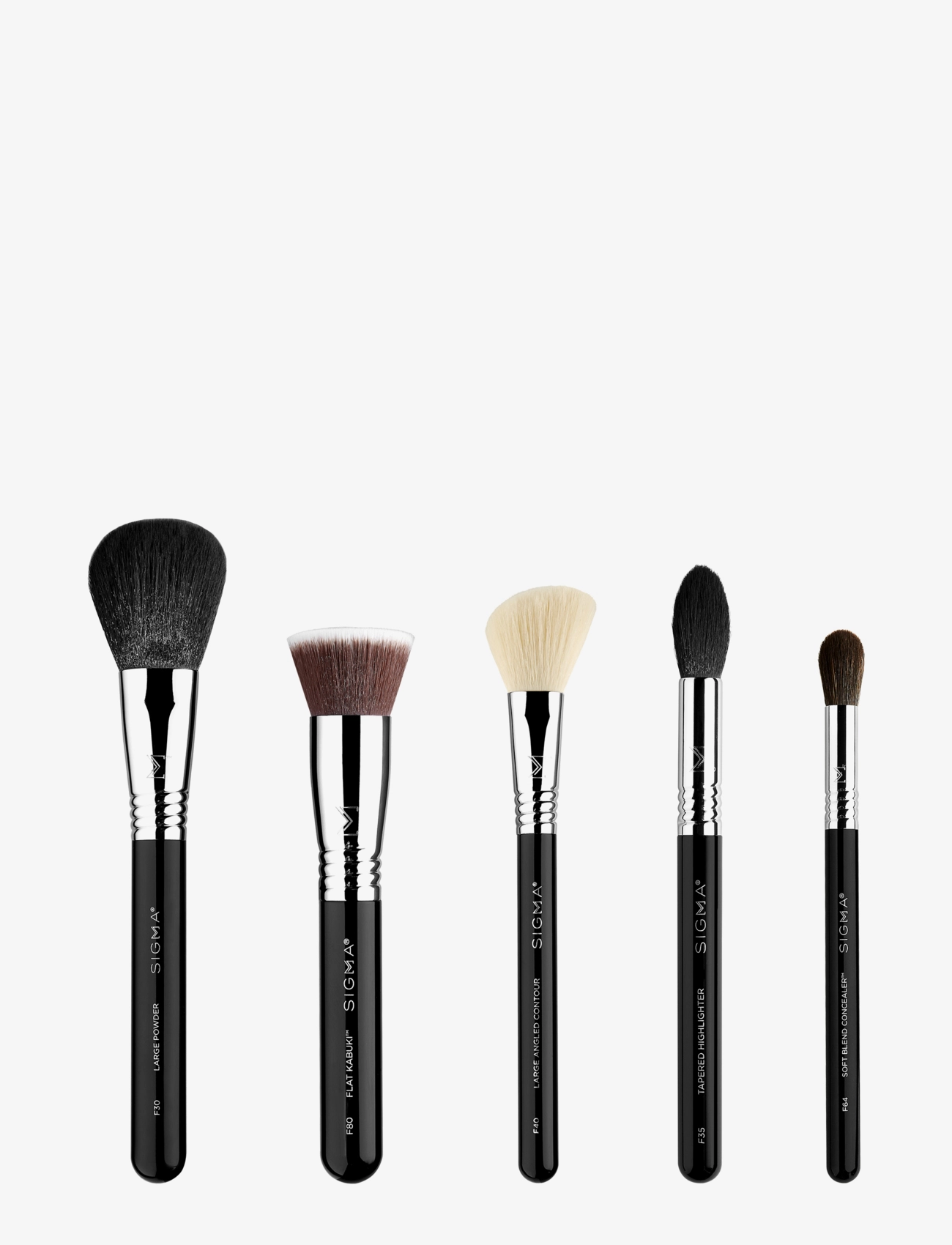 SIGMA Beauty Classic Face Brush Set, 201 g, Multi/patterned, Makeup-Redskaber > Børstesæt, Dame