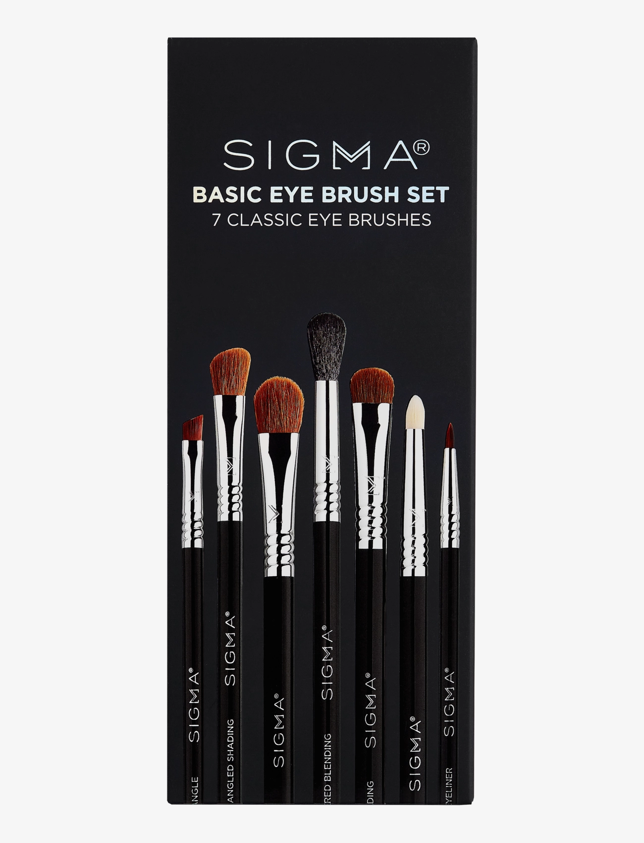 SIGMA Beauty Basic Eye Brush Set, 122 g, Multi/patterned, Makeup-Redskaber > Børstesæt, Dame