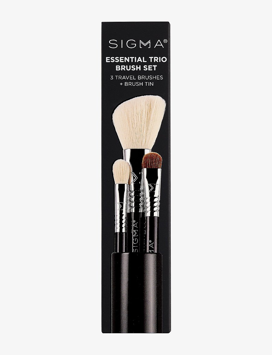 SIGMA Beauty - Essential Trio Brush Set Black - makeup - no colour - 2