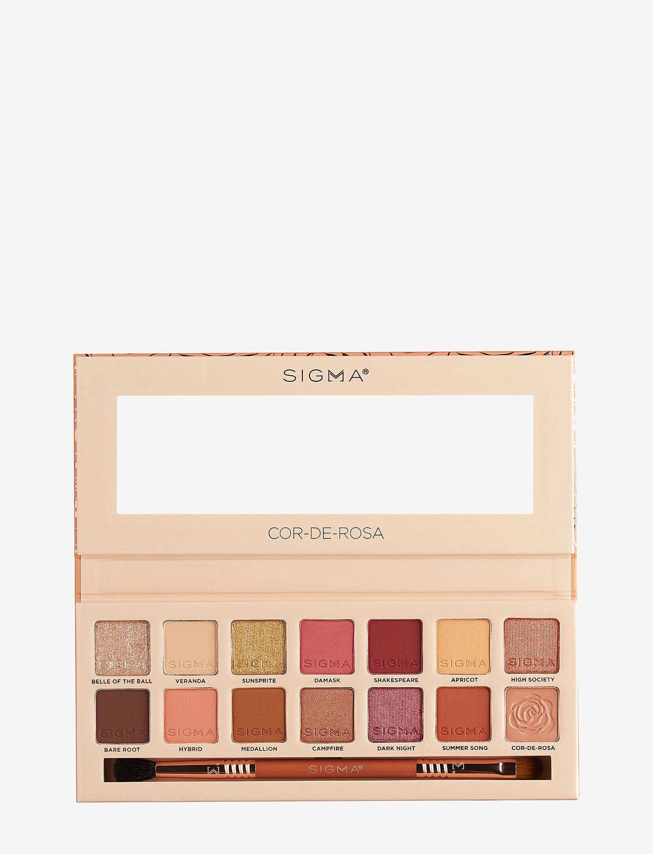 SIGMA Beauty - CorDeRosa Eyeshadow Palette - akims ir antakiams - cor-de-rosa - 0