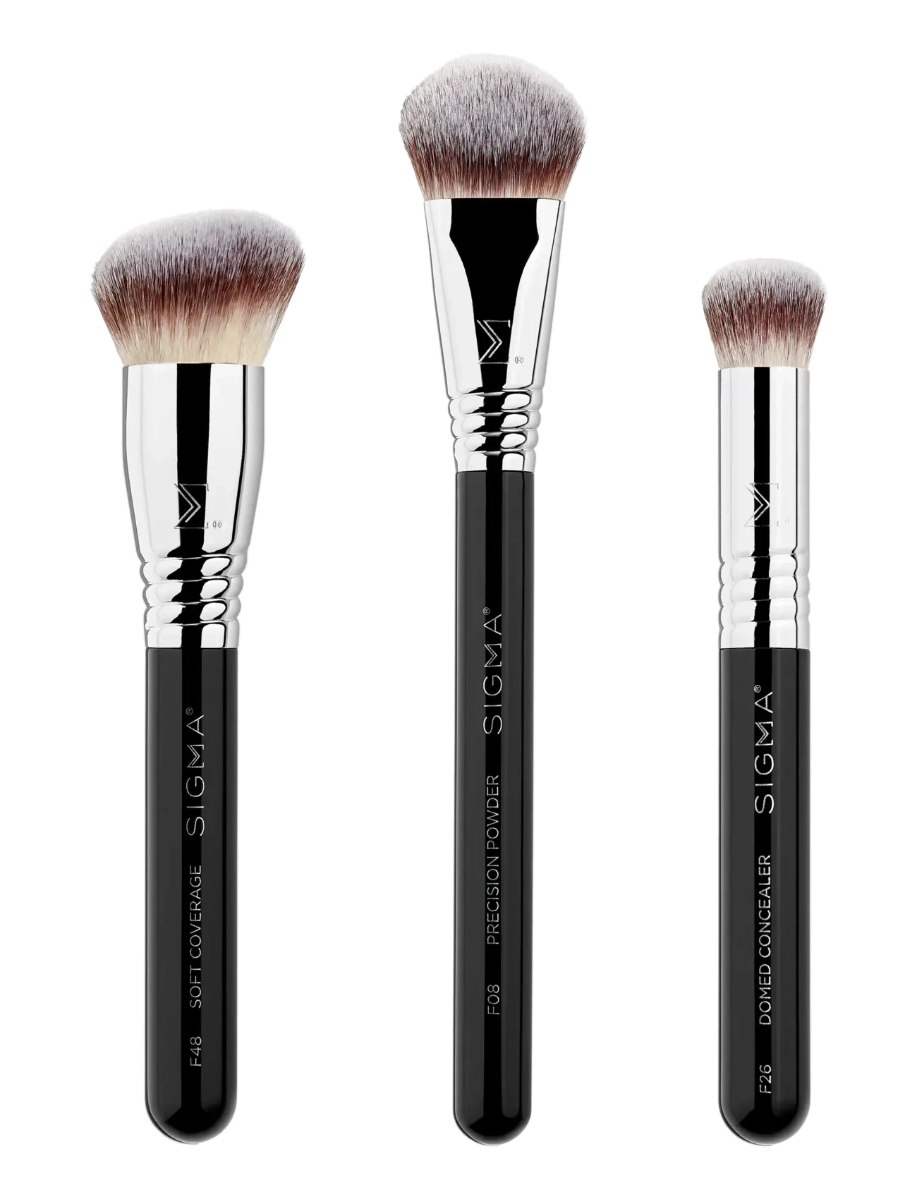 SIGMA Beauty Essential Base Brush Set, 92 G, Black, Makeup-Redskaber > Børstesæt, Dame