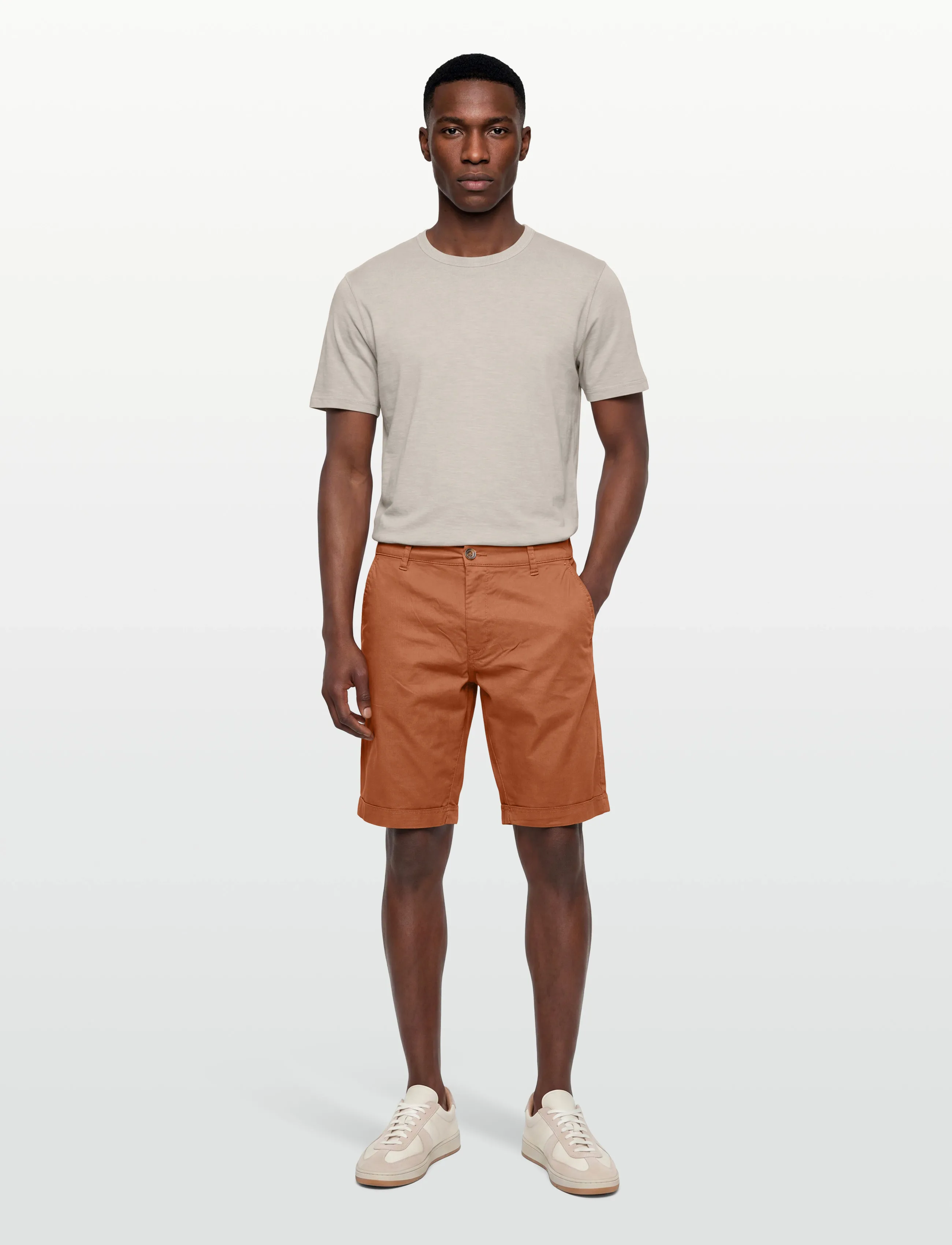 Signal - VAN CHINO SHORTS - chinos shorts - baked clay - 0