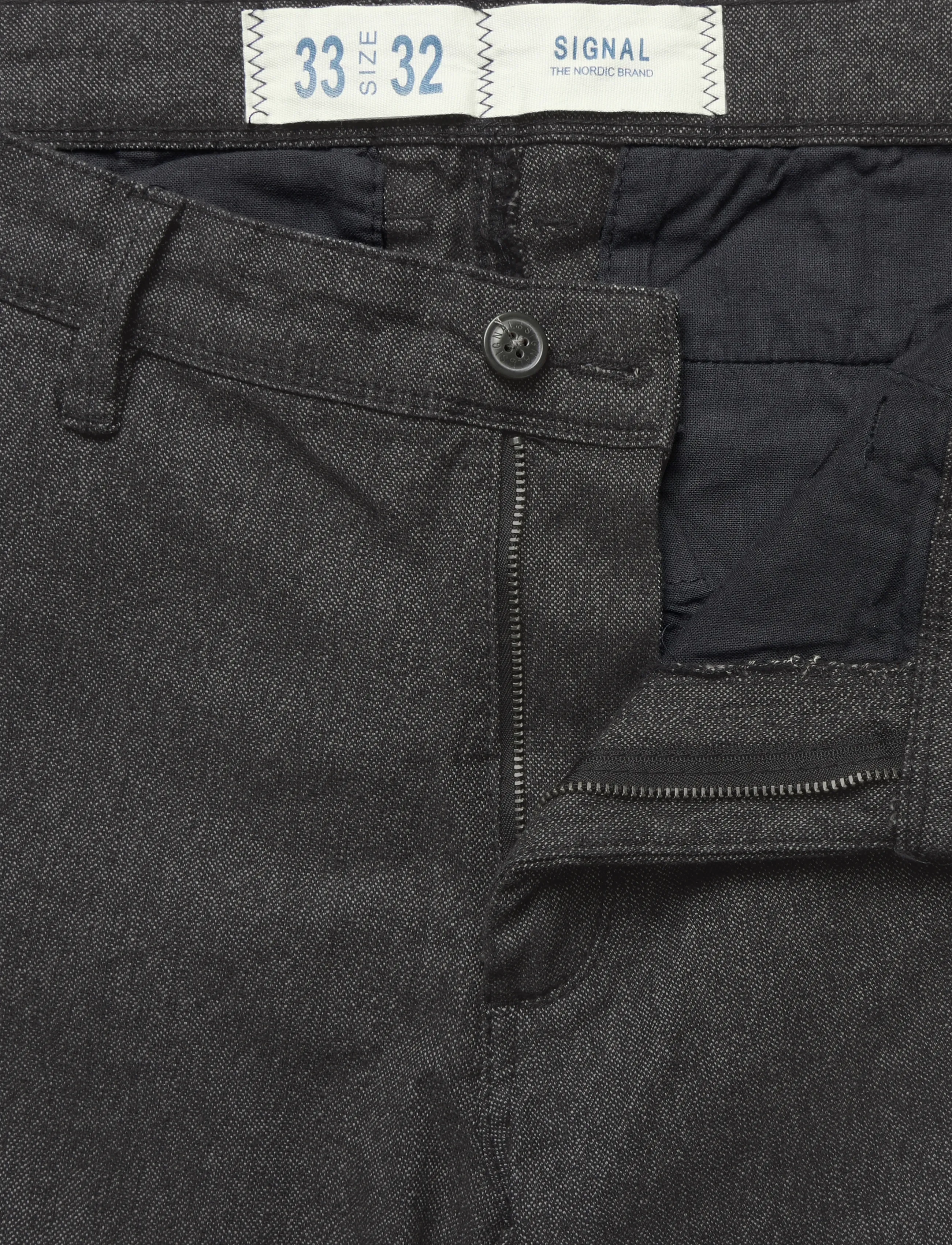 Signal - VICTORSI WOOL LOOK - casual trousers - black - 5