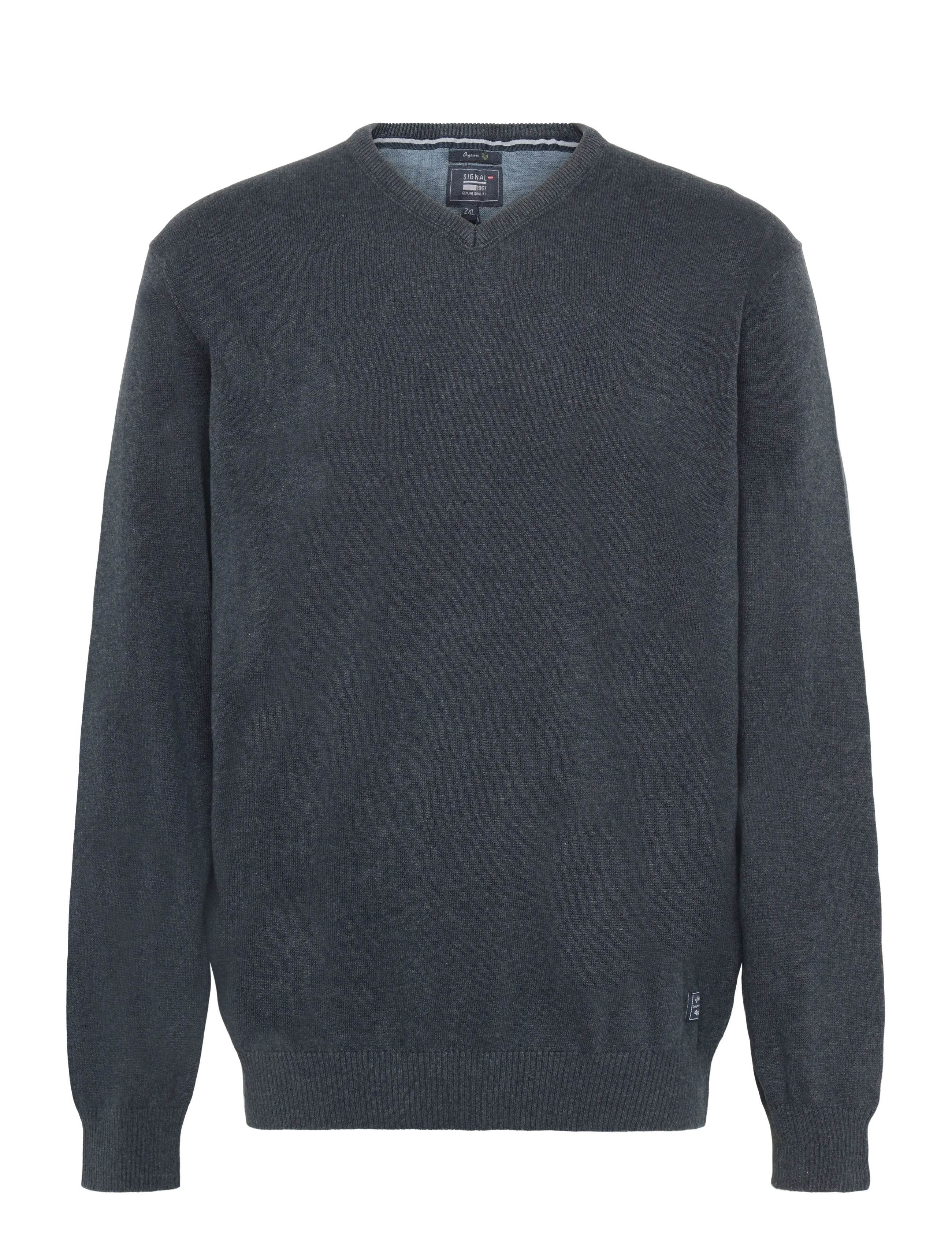 Signal VERNSI V - V-hals - BLUE GREY MELNAGE / grey
