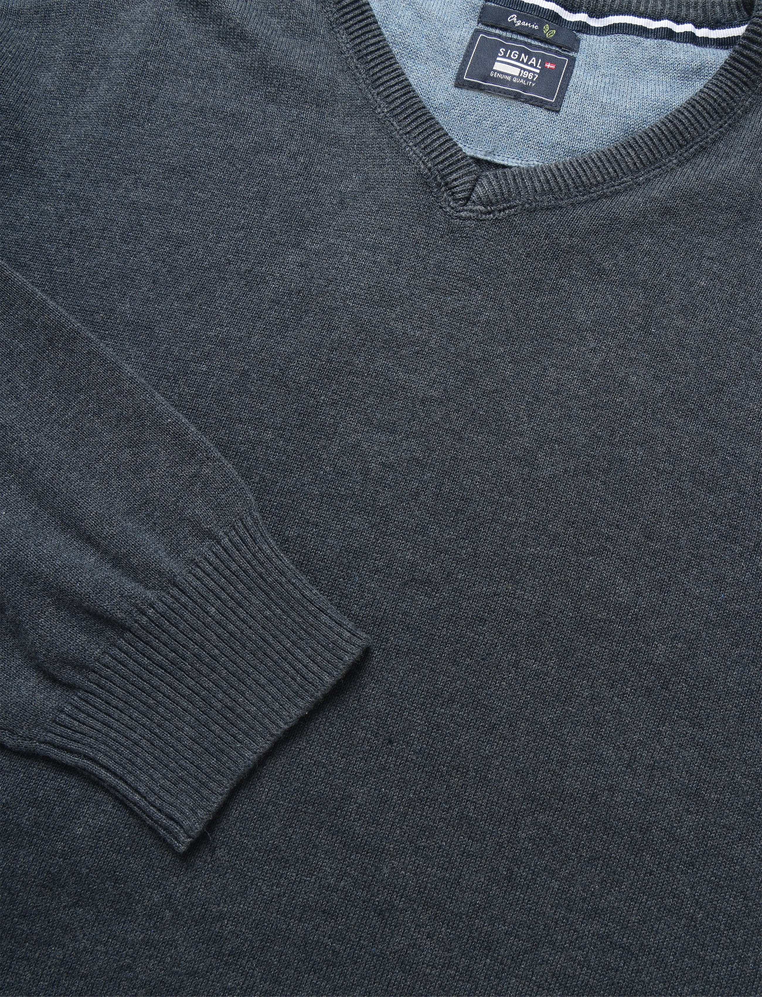 Signal - VERNSI V - basic-strickmode - blue grey melnage - 2