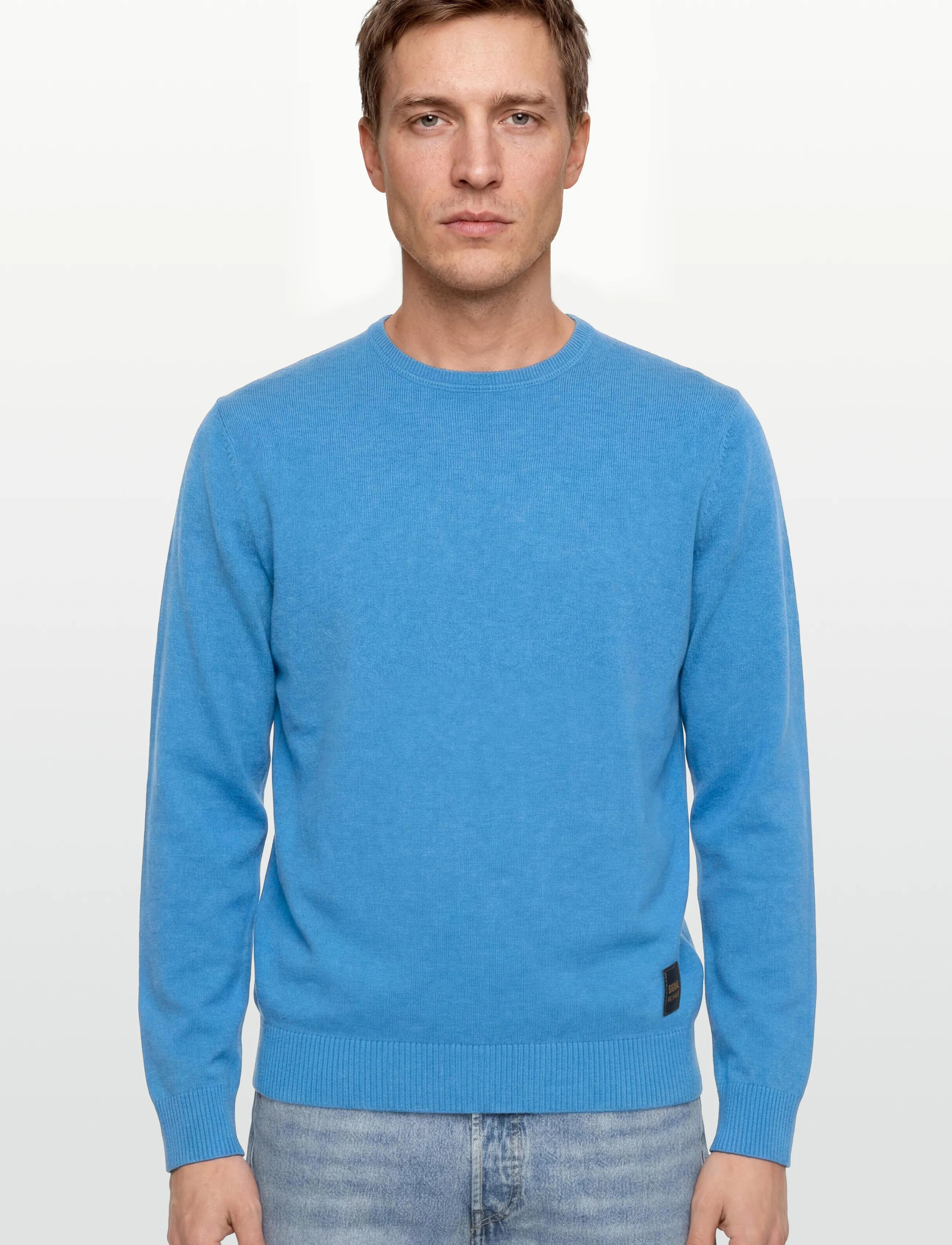 Signal - VICESI CREW - rund hals - blue slip stream mel - 3