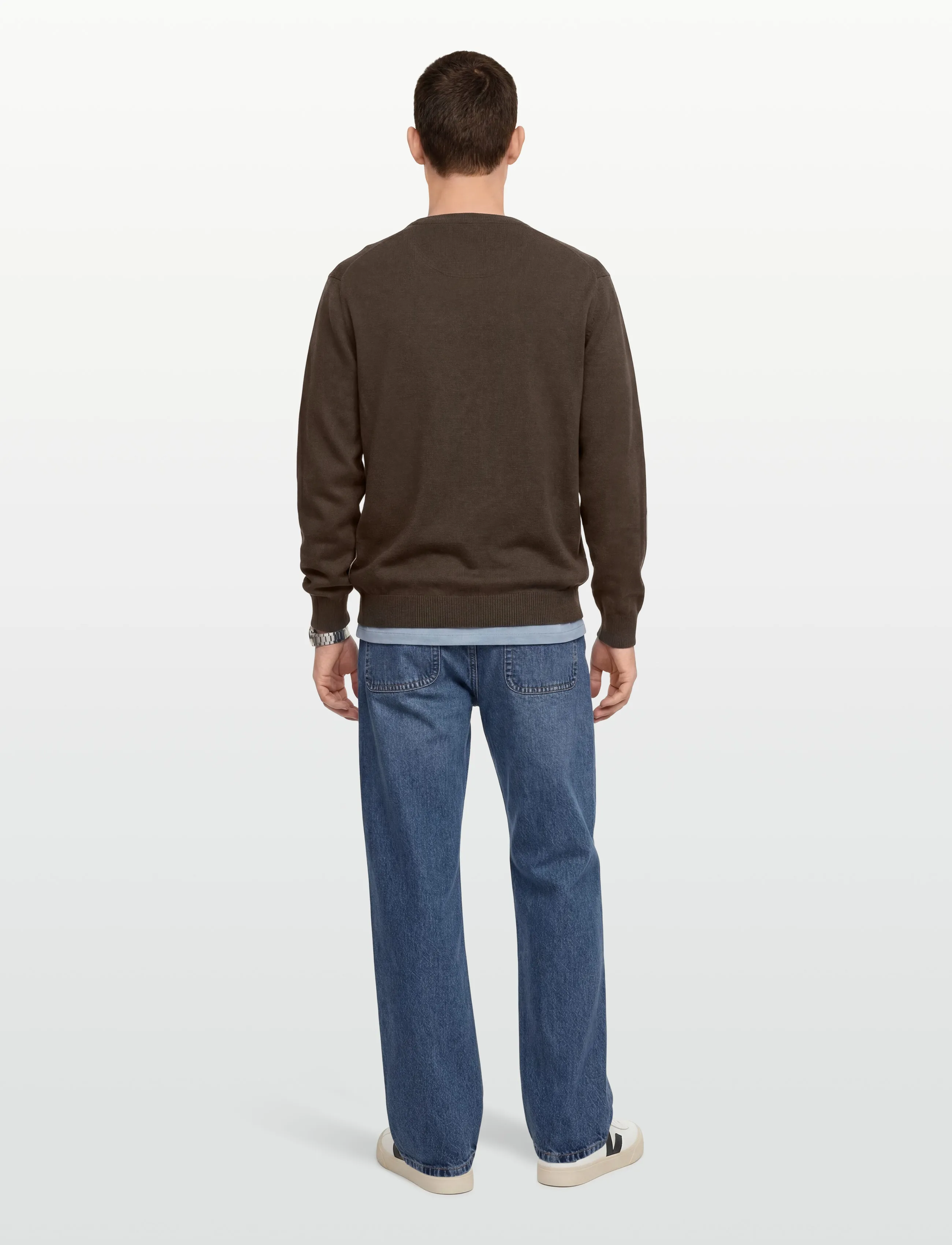 Signal - VICESI CREW - basic-strickmode - chocolat brown melange - 4
