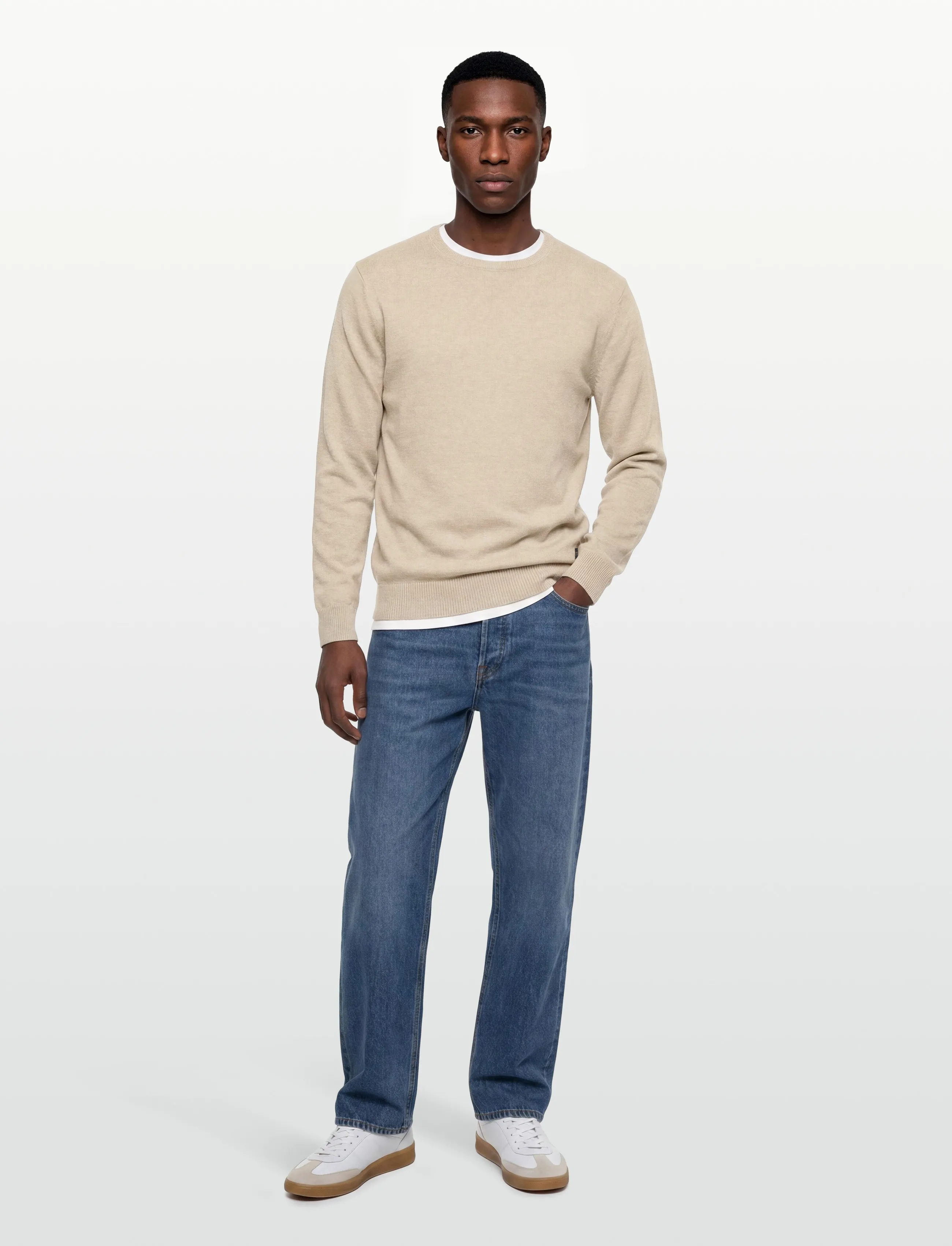 Signal - VICESI CREW - basic-strickmode - straw beige mel - 0